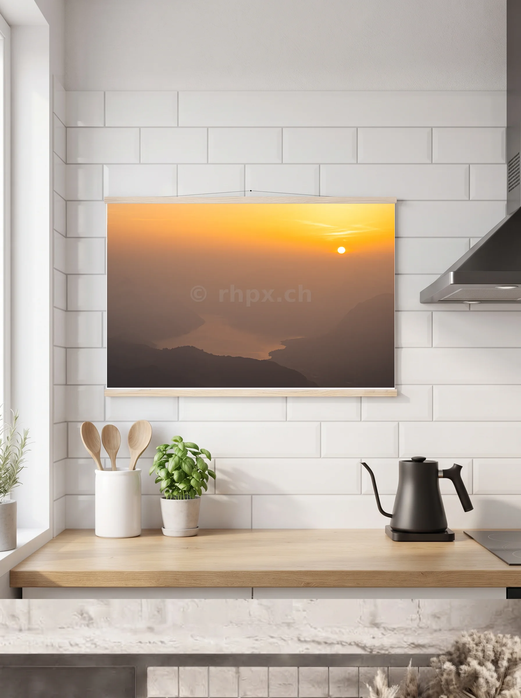 Premium-Poster mit Leisten horizontal 60x90 cm