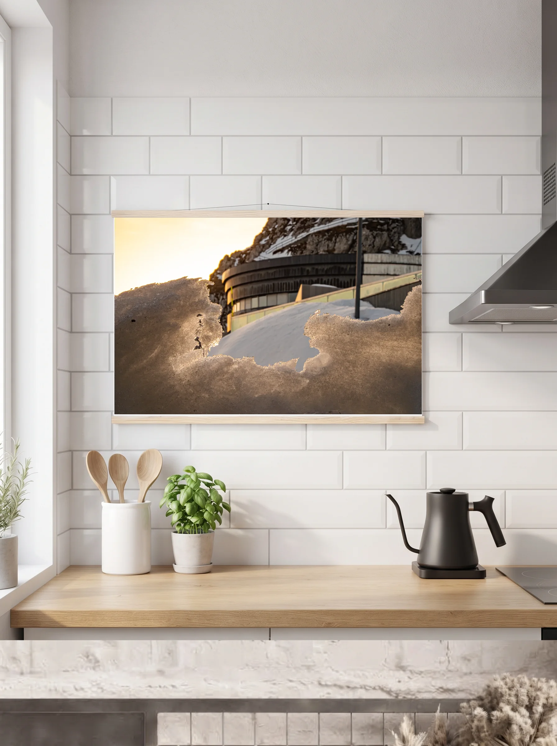 Premium-Poster mit Leisten horizontal 60x90 cm
