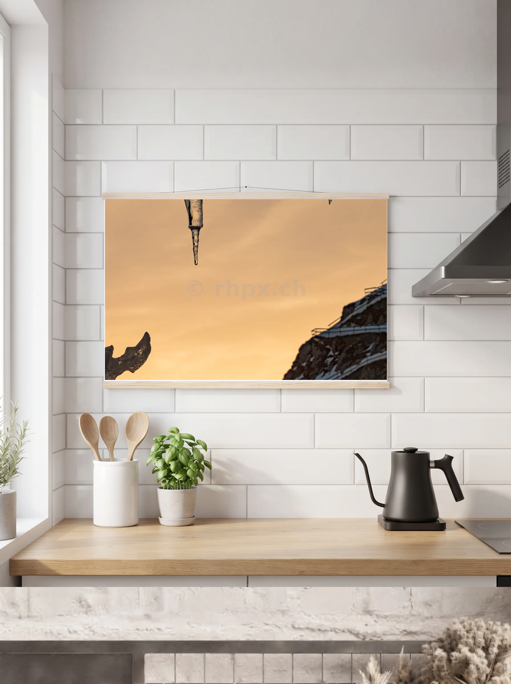 Premium-Poster mit Leisten horizontal A2 (42 x 59.4 cm)