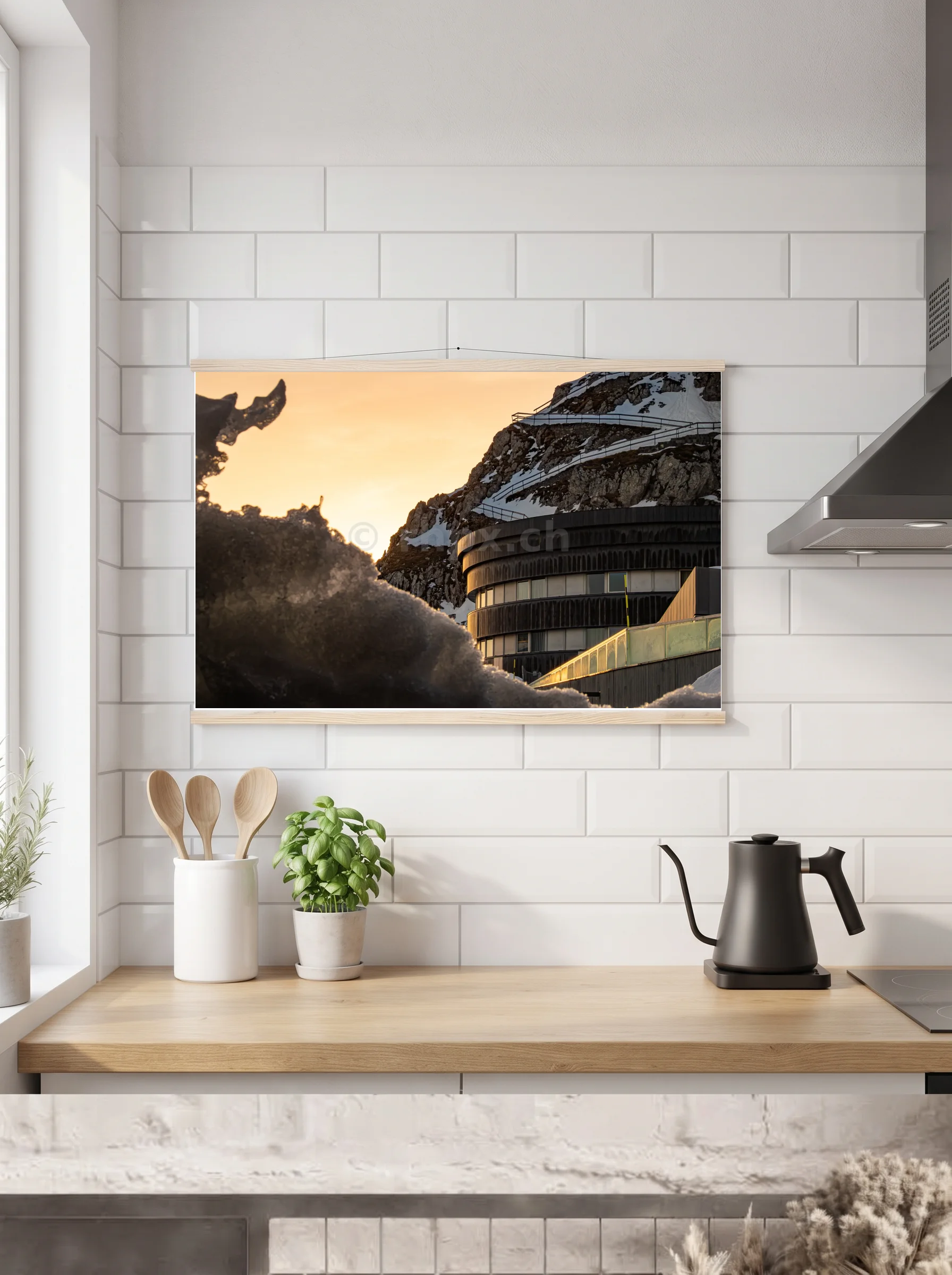 Premium-Poster mit Leisten horizontal A2 (42 x 59.4 cm)