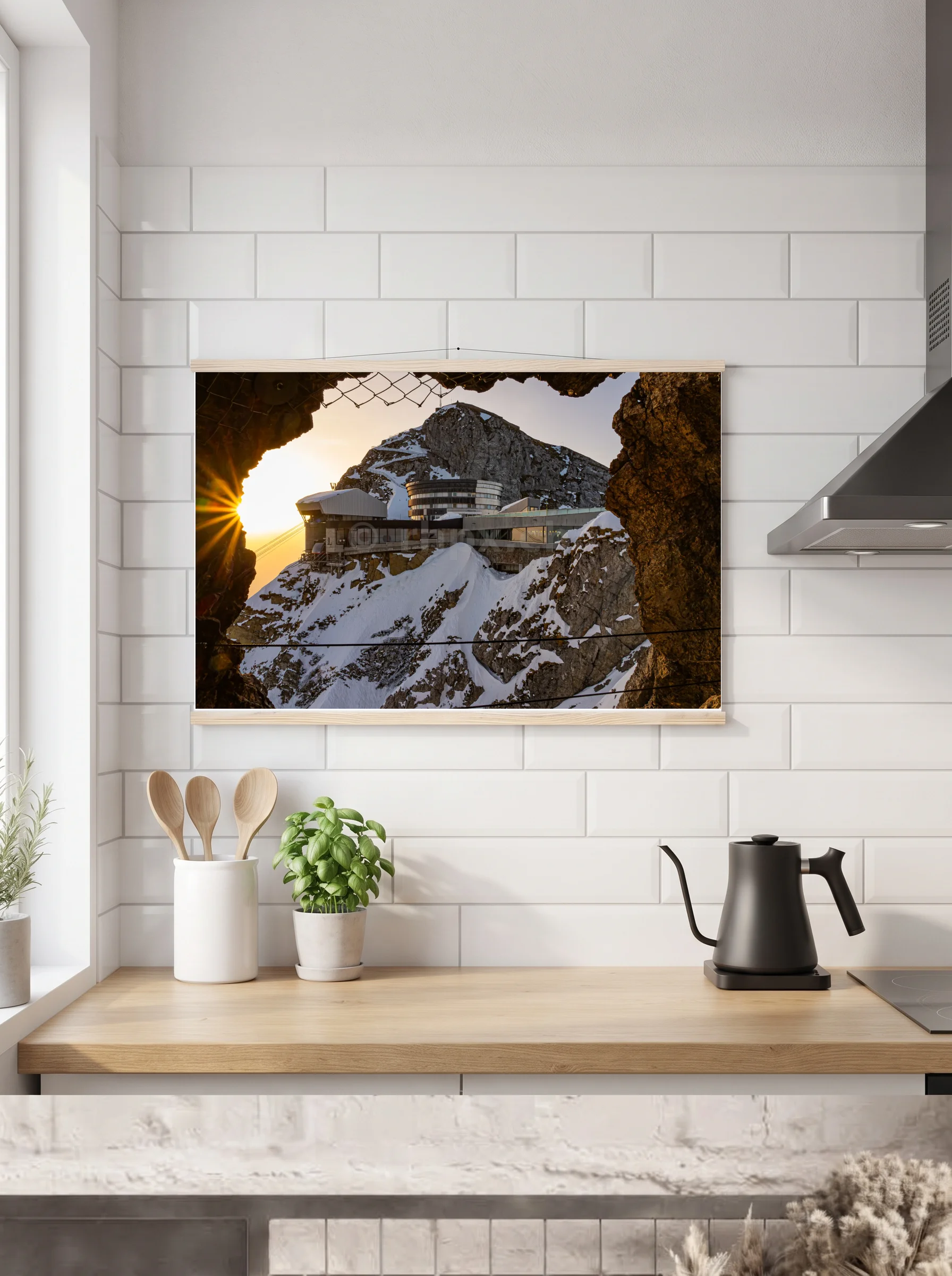 Premium-Poster mit Leisten horizontal 60x90 cm