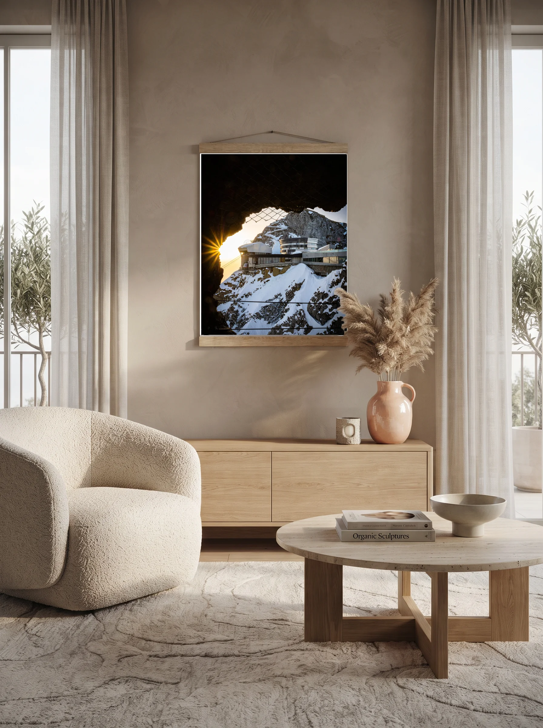Premium-Poster mit Leisten Vertikal 60x90 cm