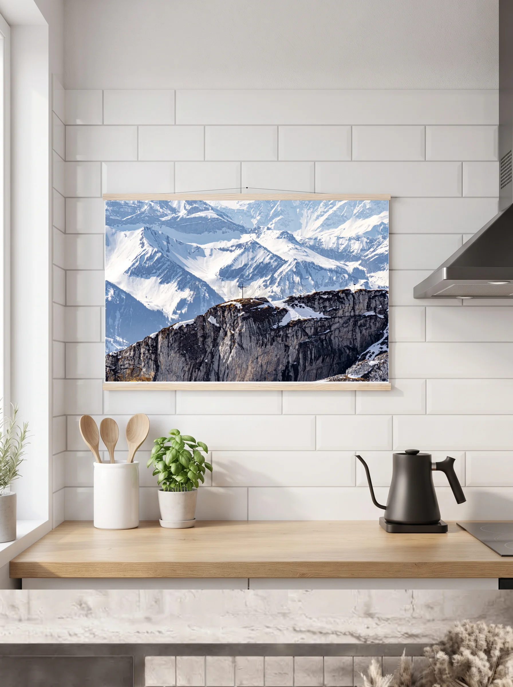 Premium-Poster mit Leisten horizontal 60x90 cm