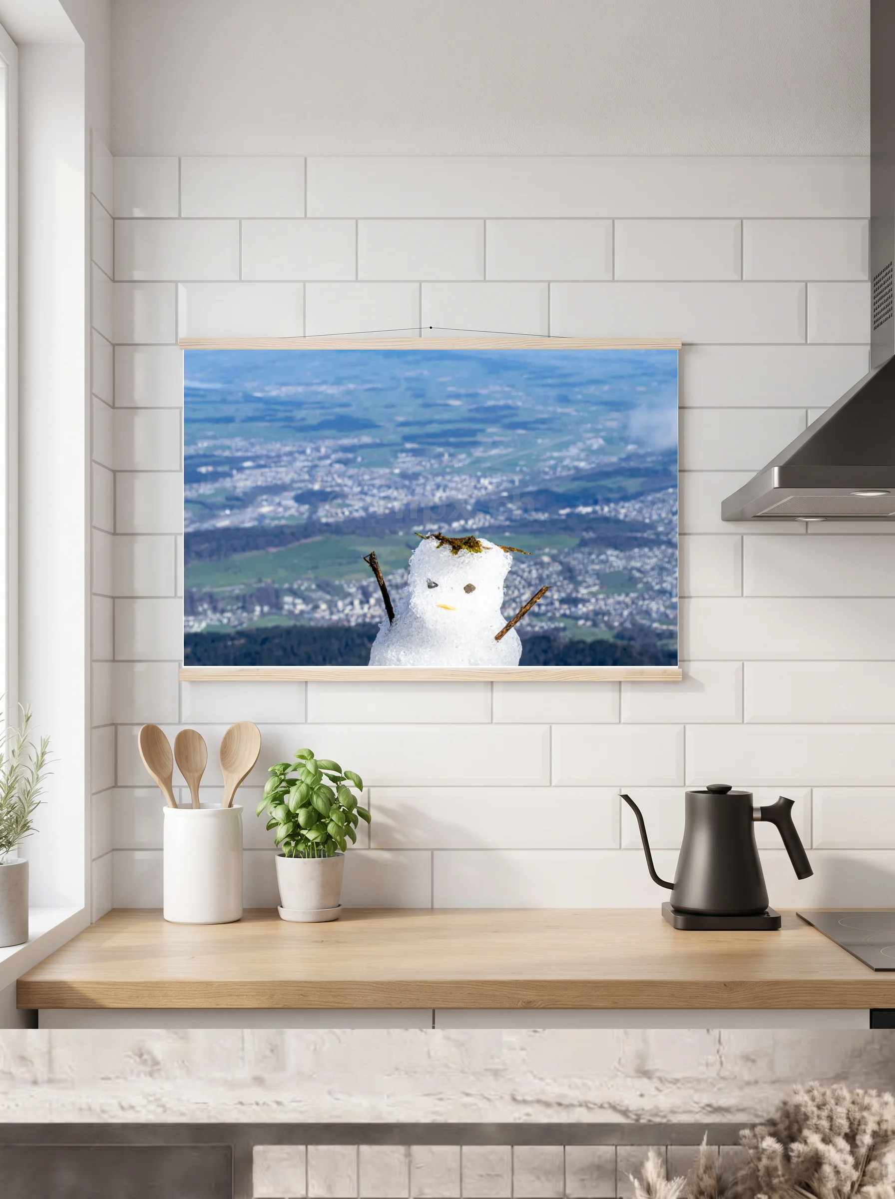 Premium-Poster mit Leisten horizontal 60x90 cm