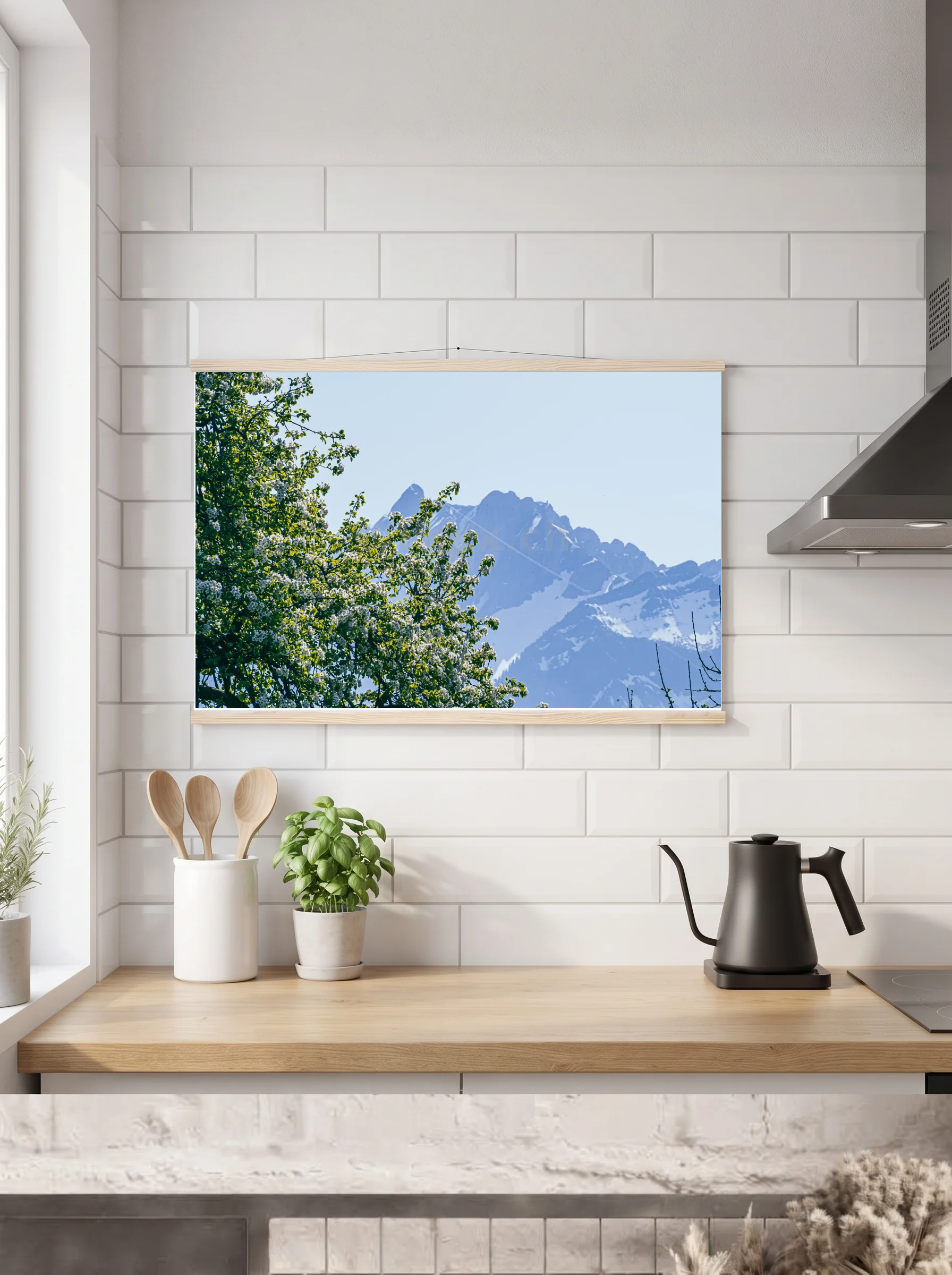 Premium-Poster mit Leisten horizontal 60x90 cm