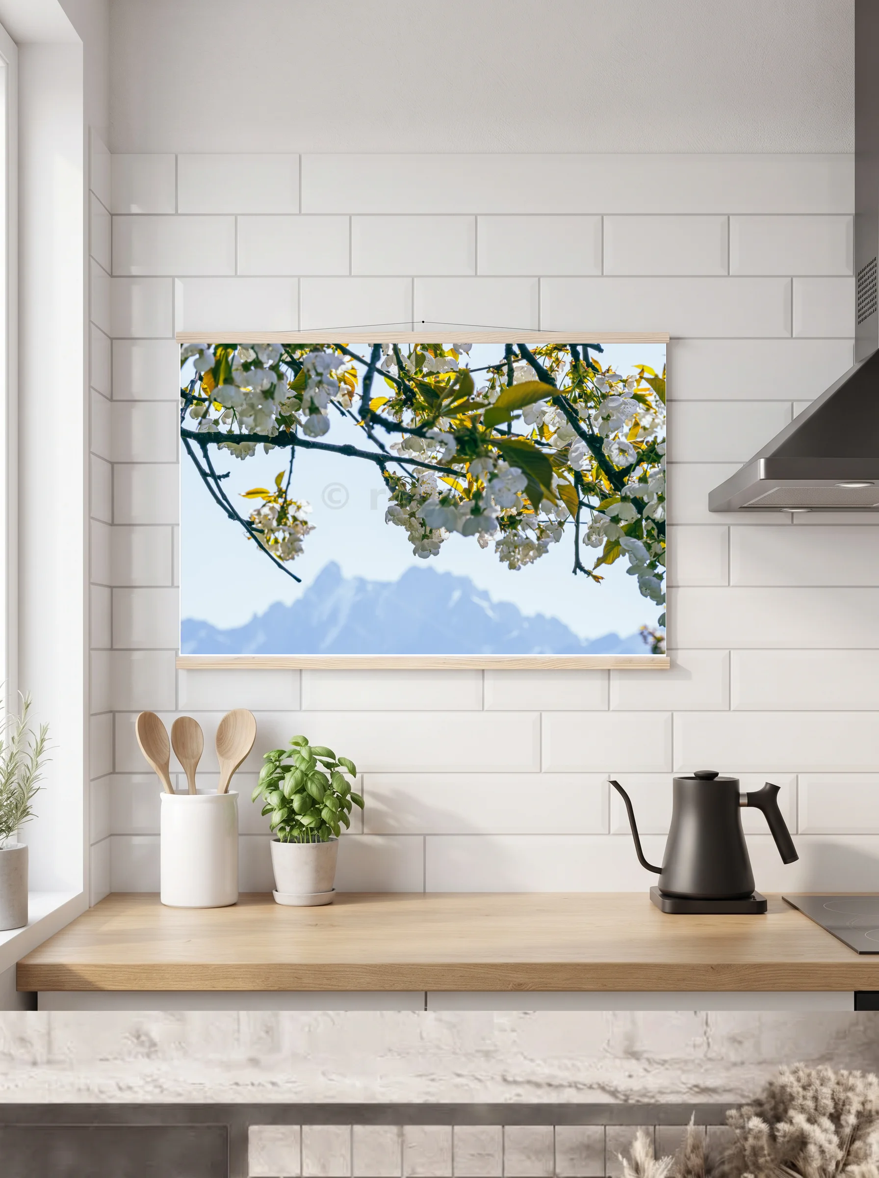 Premium-Poster mit Leisten horizontal 60x90 cm