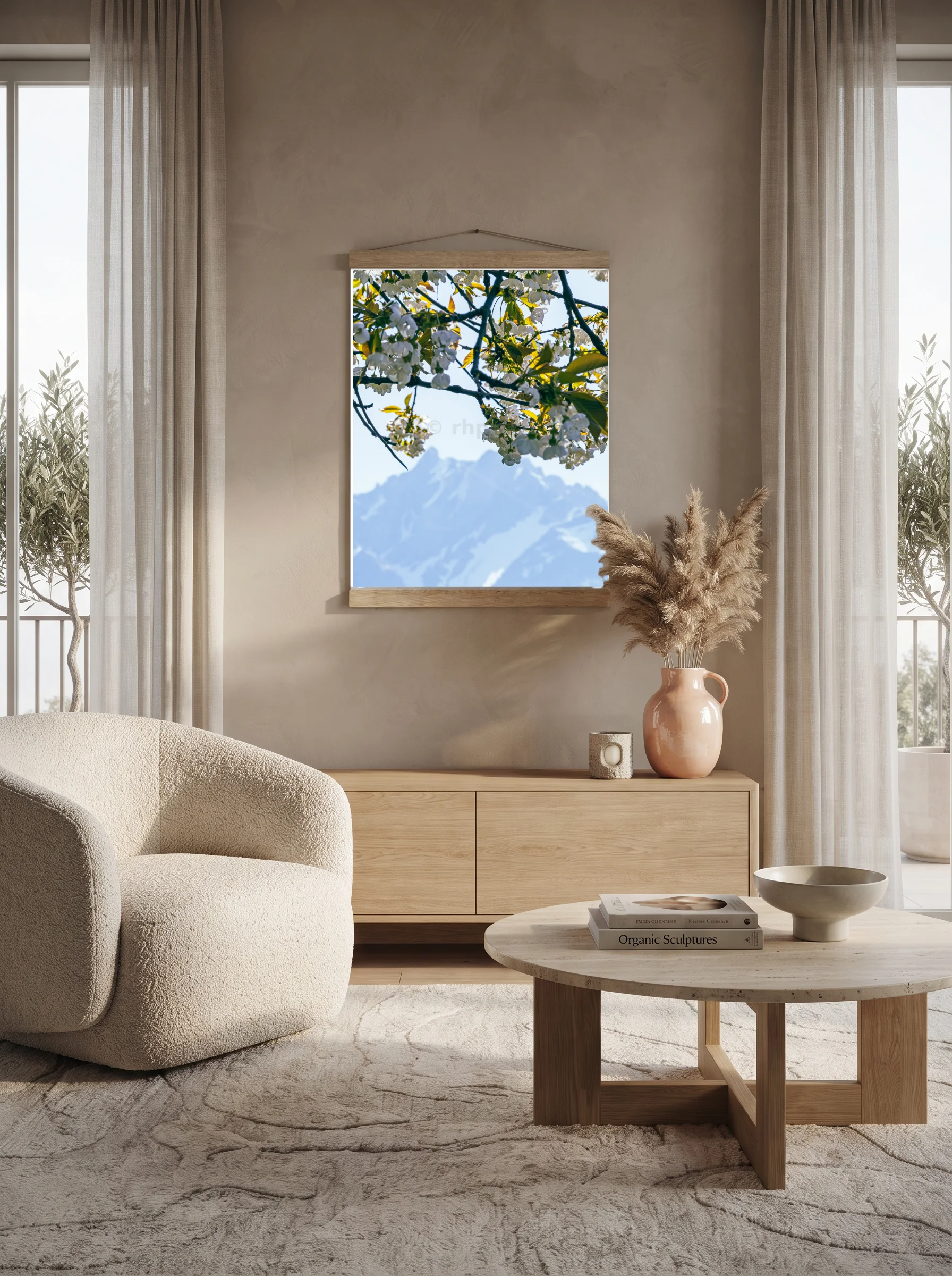 Premium-Poster mit Leisten Vertikal A2 (42 x 59.4 cm)