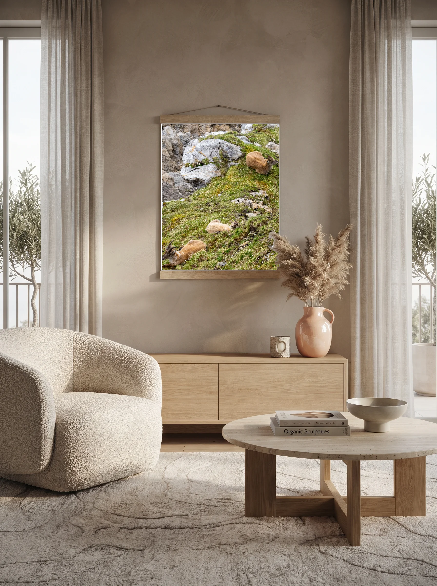 Premium-Poster mit Leisten Vertikal 70 x 100 cm