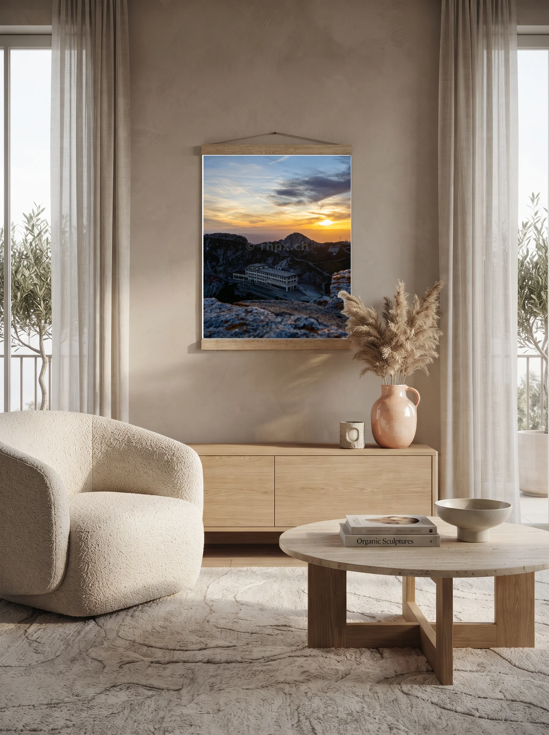 Premium-Poster mit Leisten Vertikal 60x90 cm