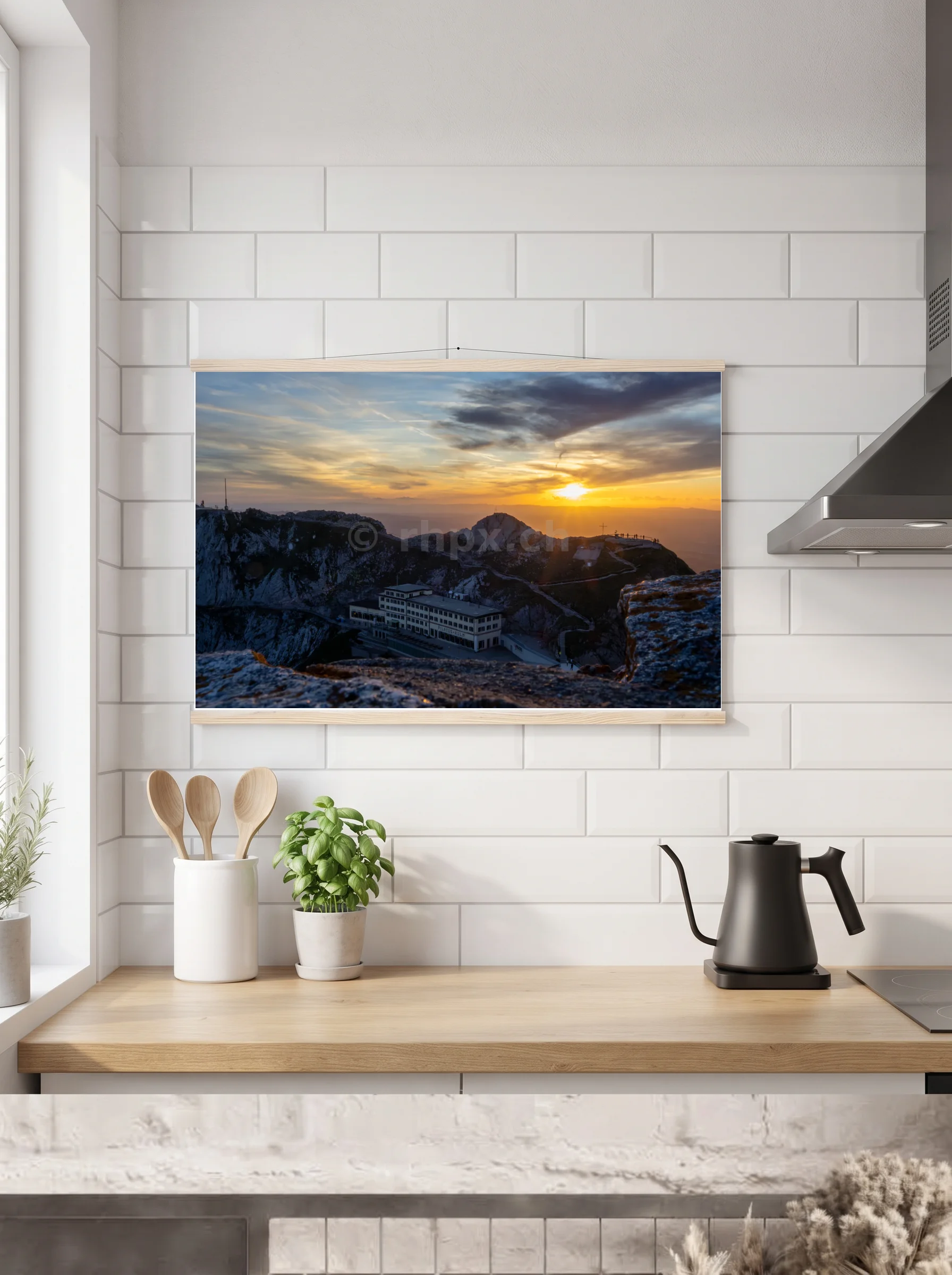 Premium-Poster mit Leisten horizontal 60x90 cm