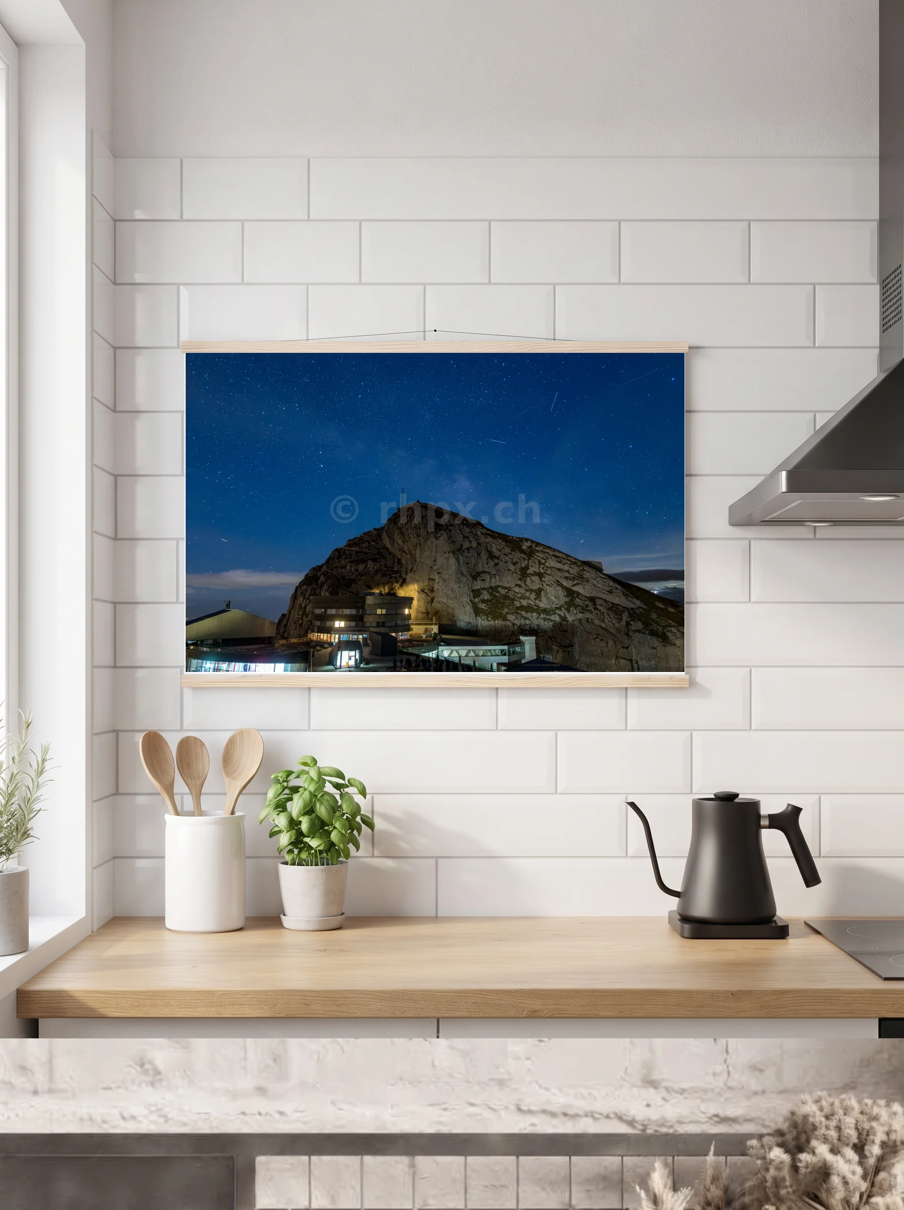 Premium-Poster mit Leisten horizontal 70 x 100 cm