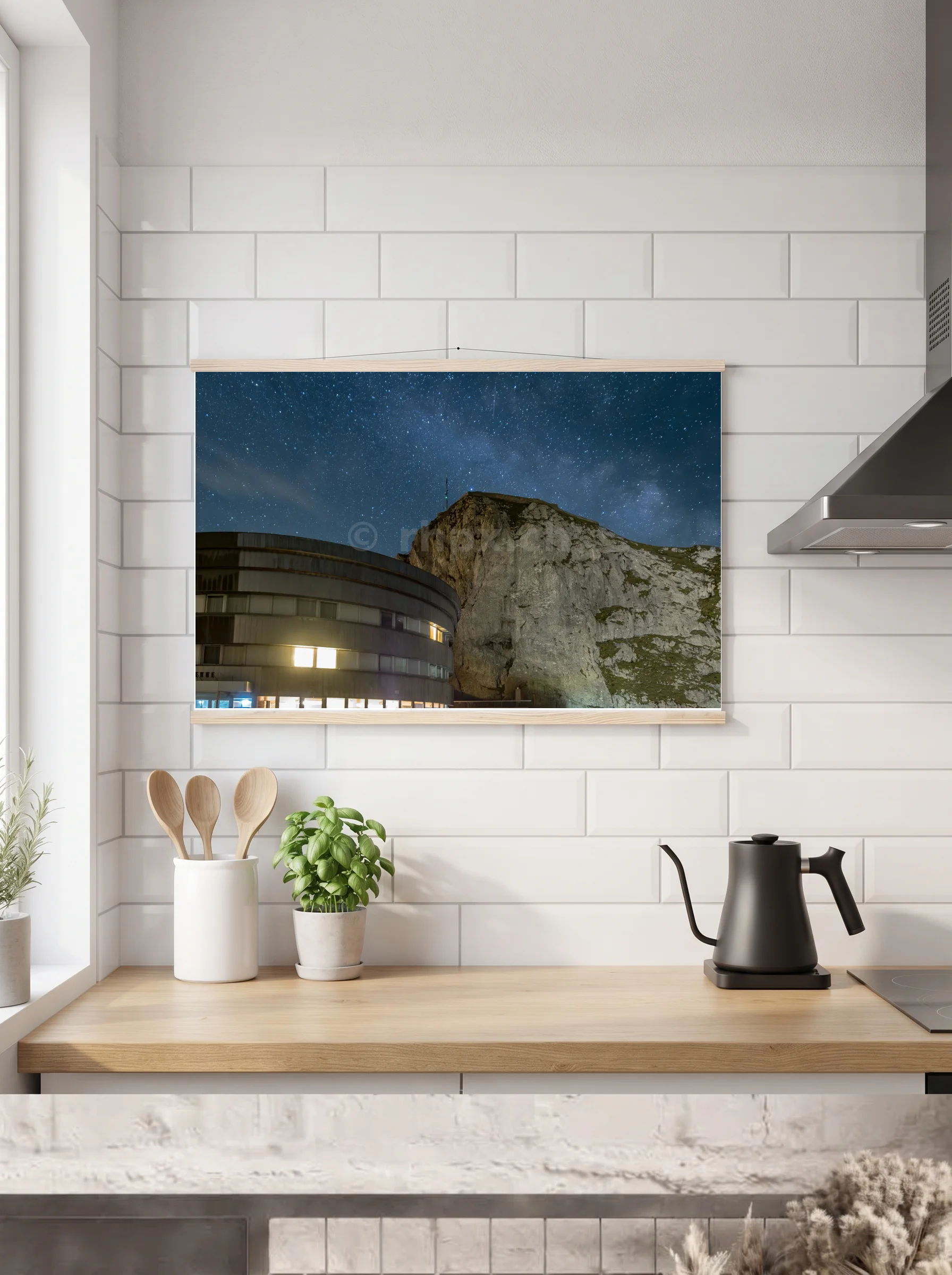 Premium-Poster mit Leisten horizontal 60x90 cm