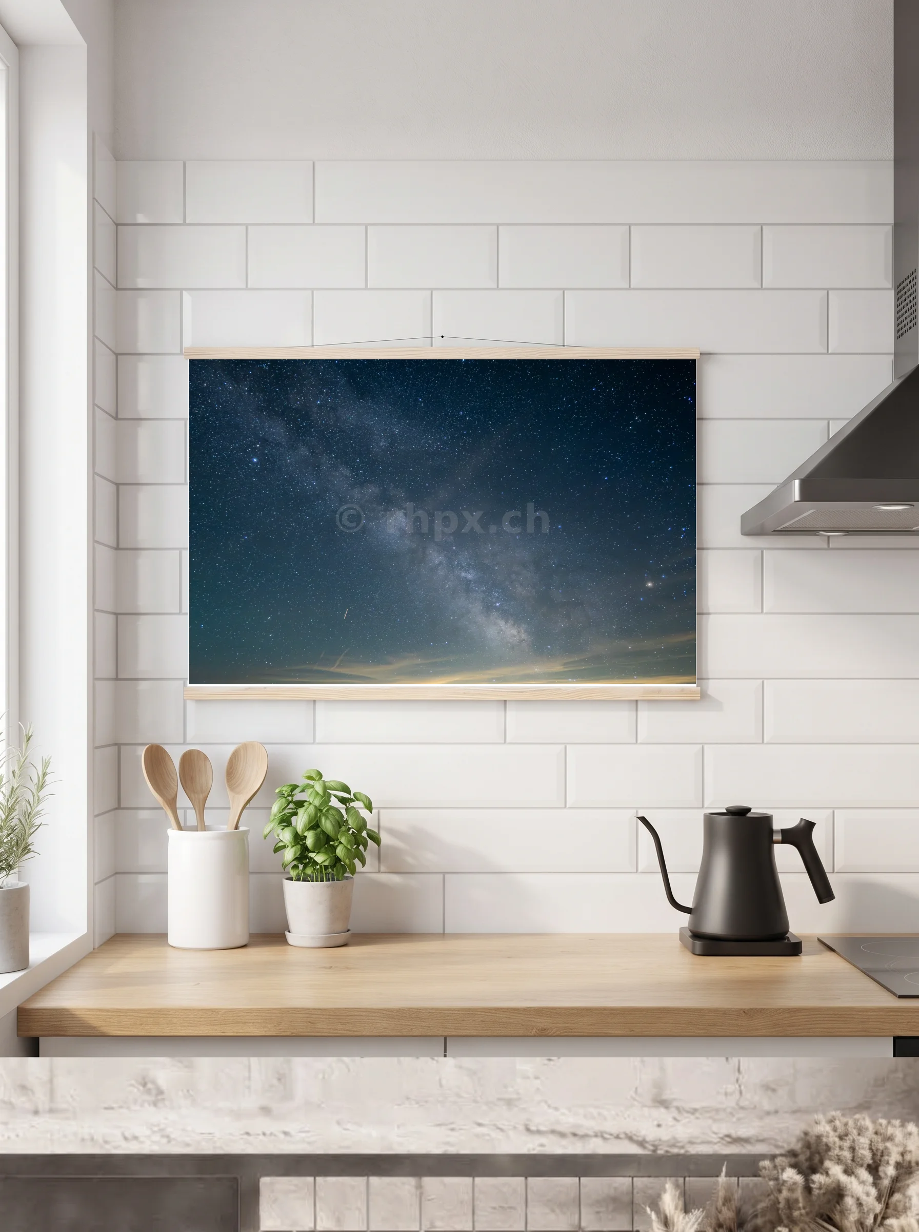 Premium-Poster mit Leisten horizontal 60x90 cm