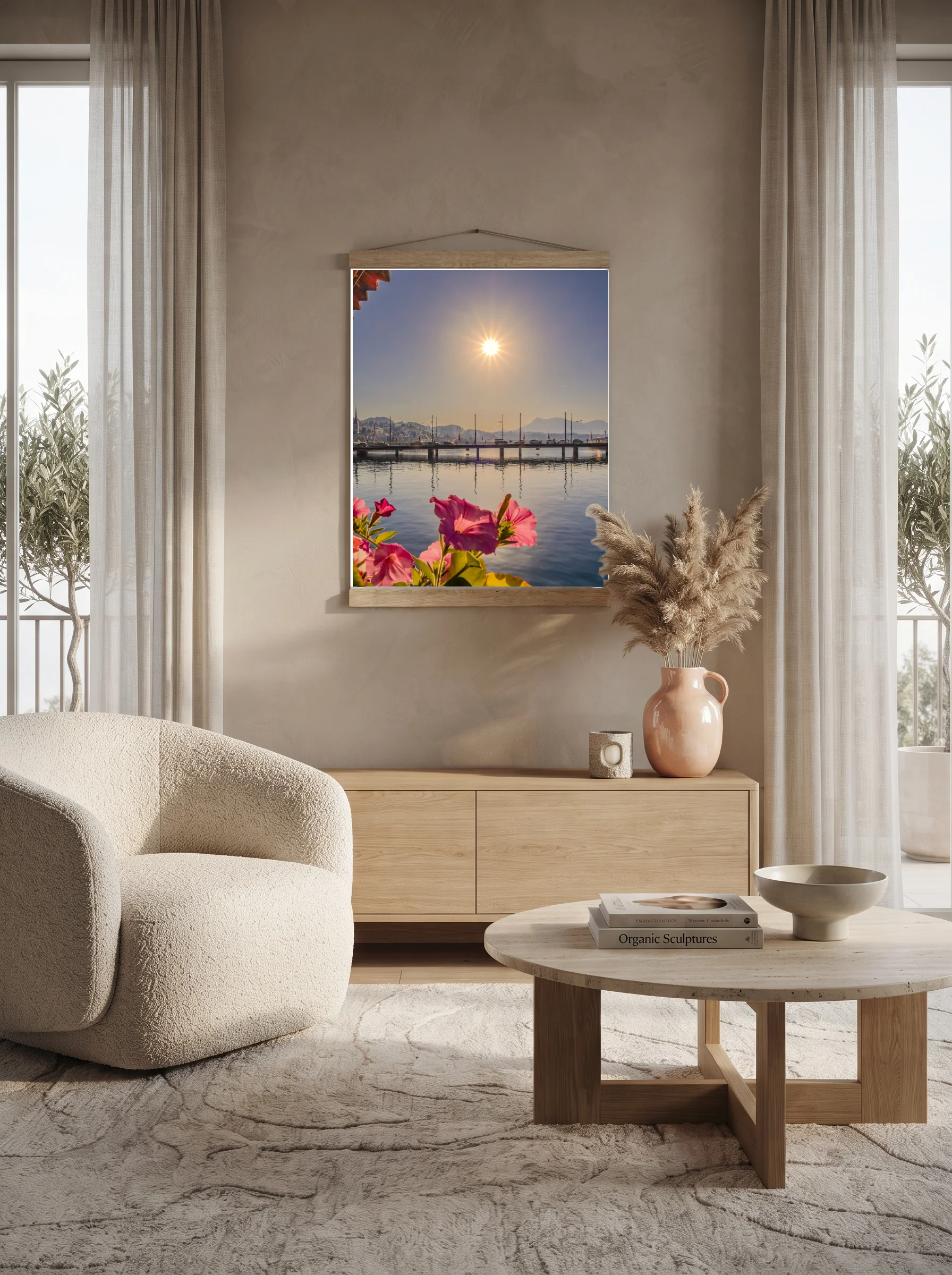 Premium-Poster mit Leisten Vertikal