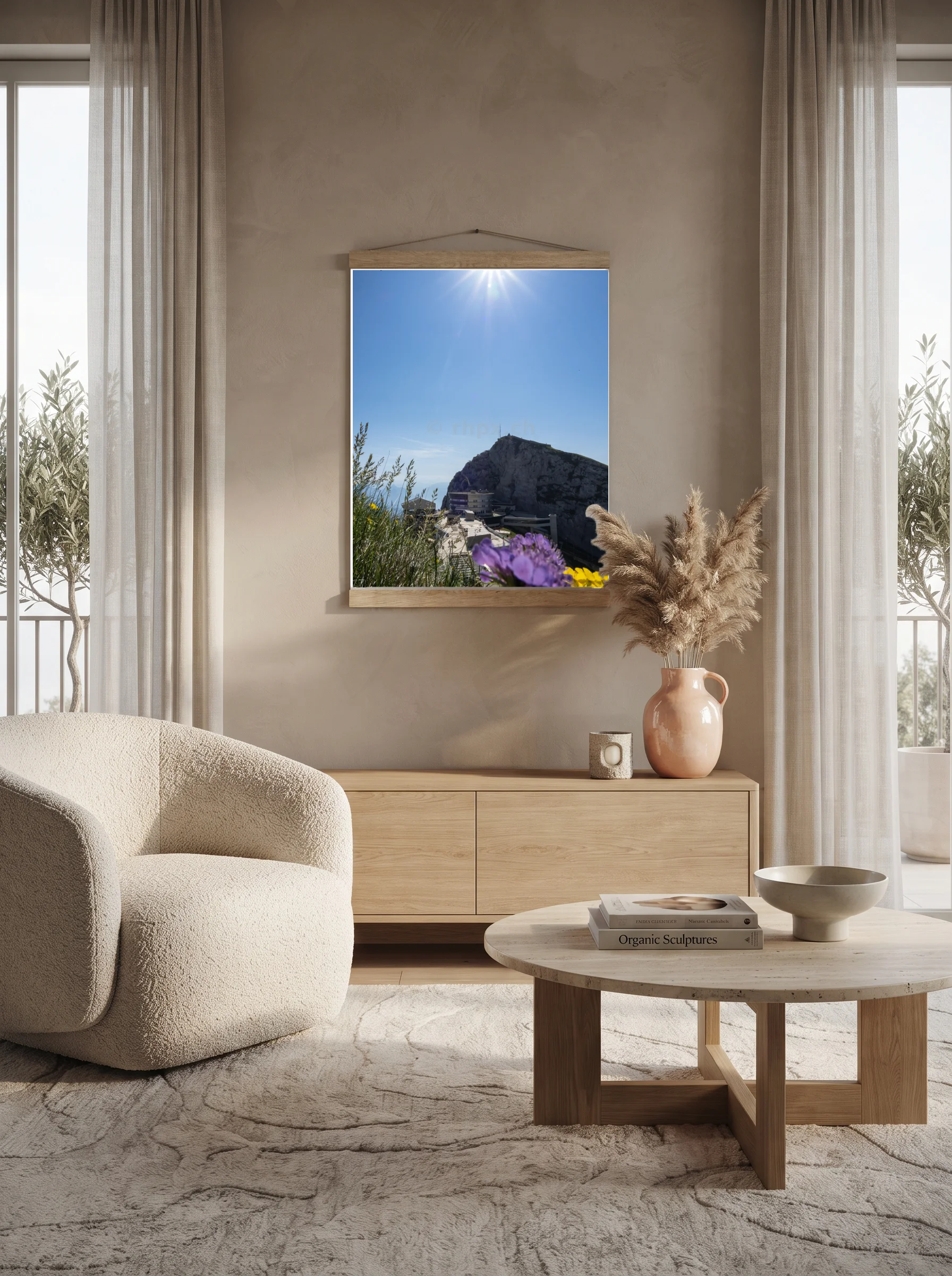 Premium-Poster mit Leisten Vertikal A1 (59.4 x 84.1 cm)