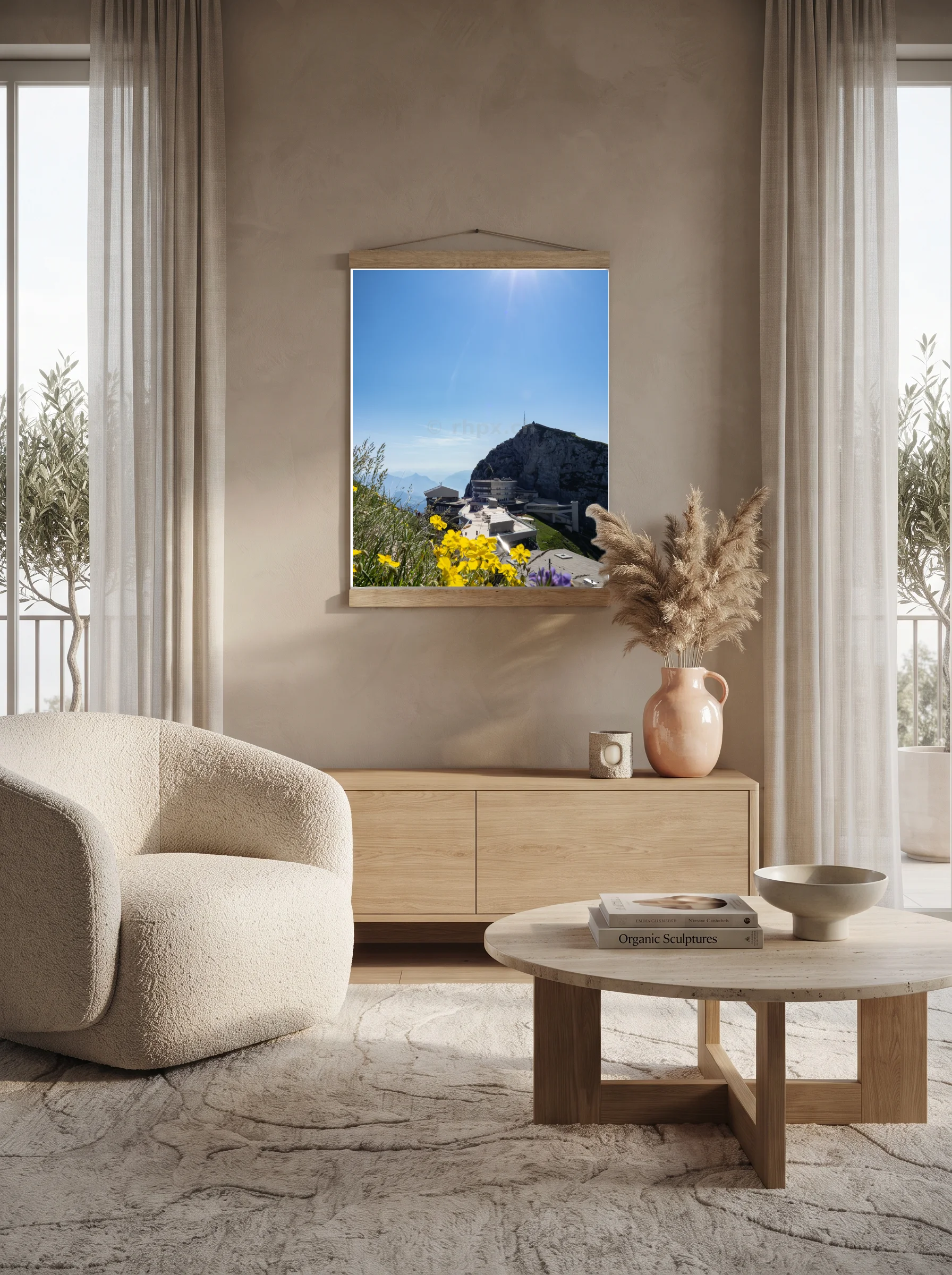 Premium-Poster mit Leisten Vertikal A0 (84.1 x 118.9 cm)