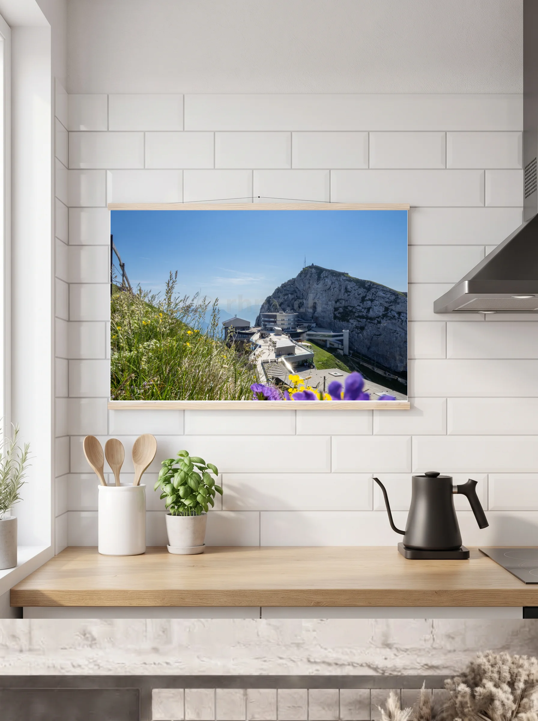Premium-Poster mit Leisten horizontal 60x90 cm