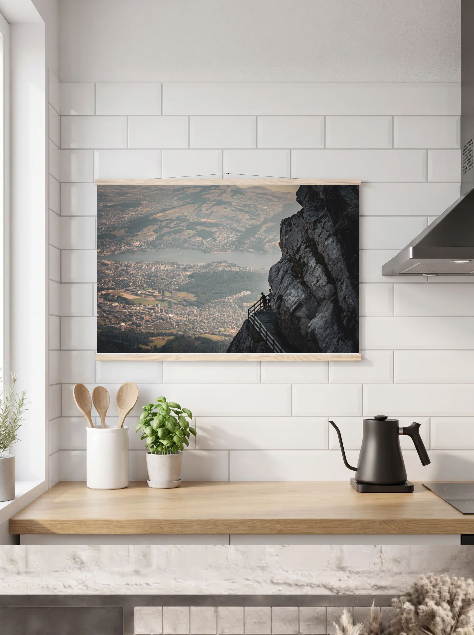 Premium-Poster mit Leisten horizontal 60x90 cm