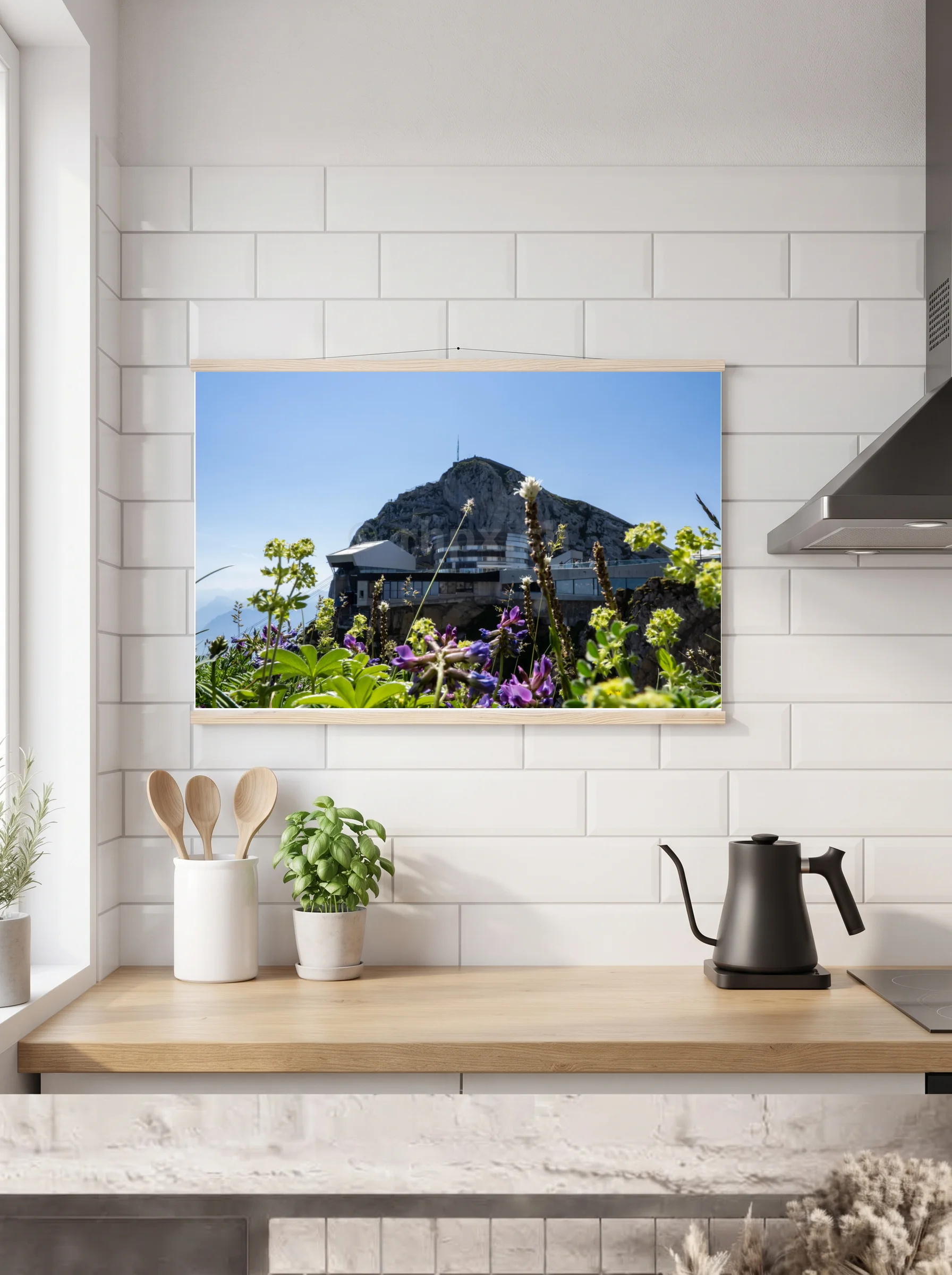 Premium-Poster mit Leisten horizontal 60x90 cm