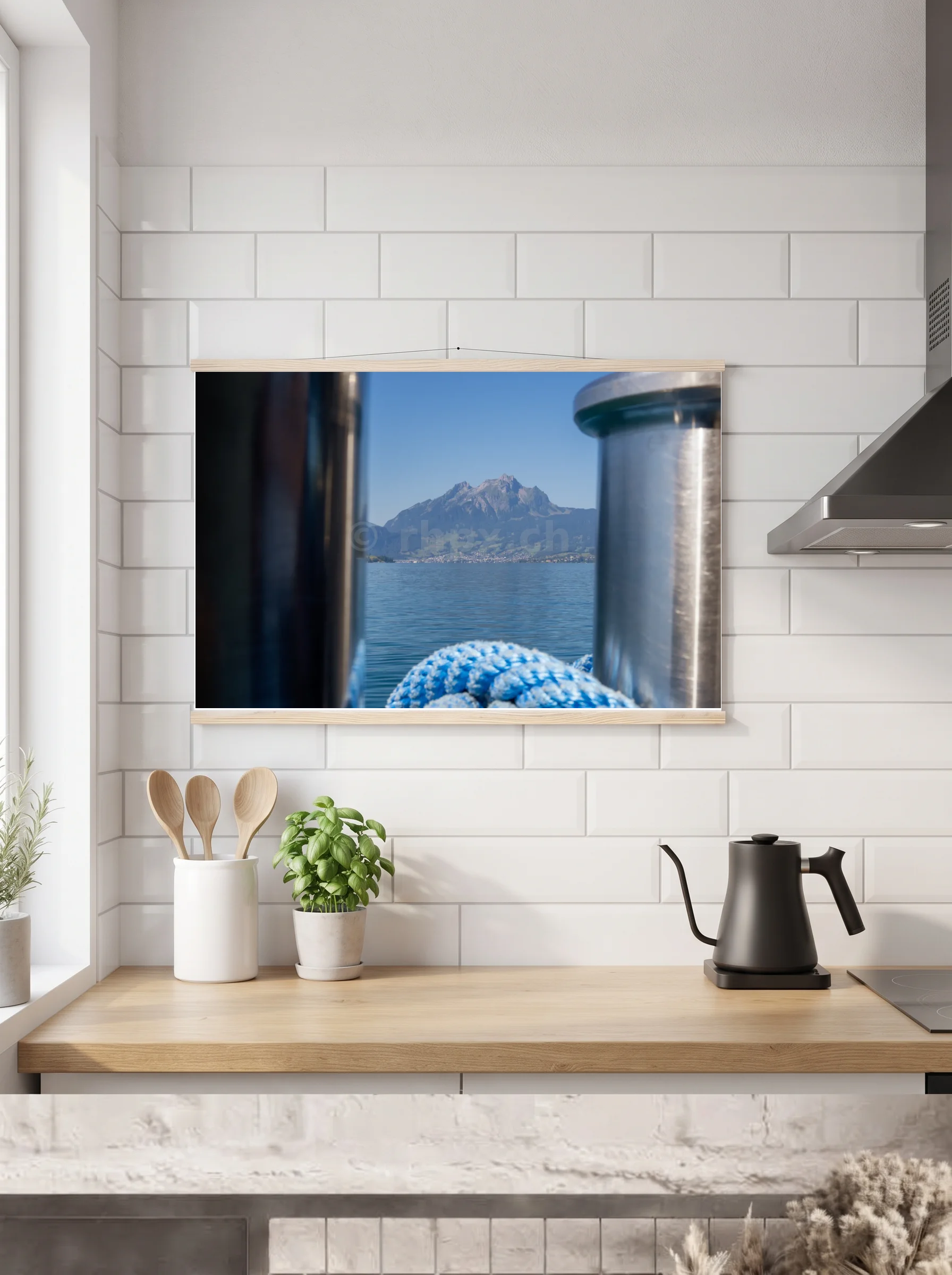 Premium-Poster mit Leisten horizontal A2 (42 x 59.4 cm)