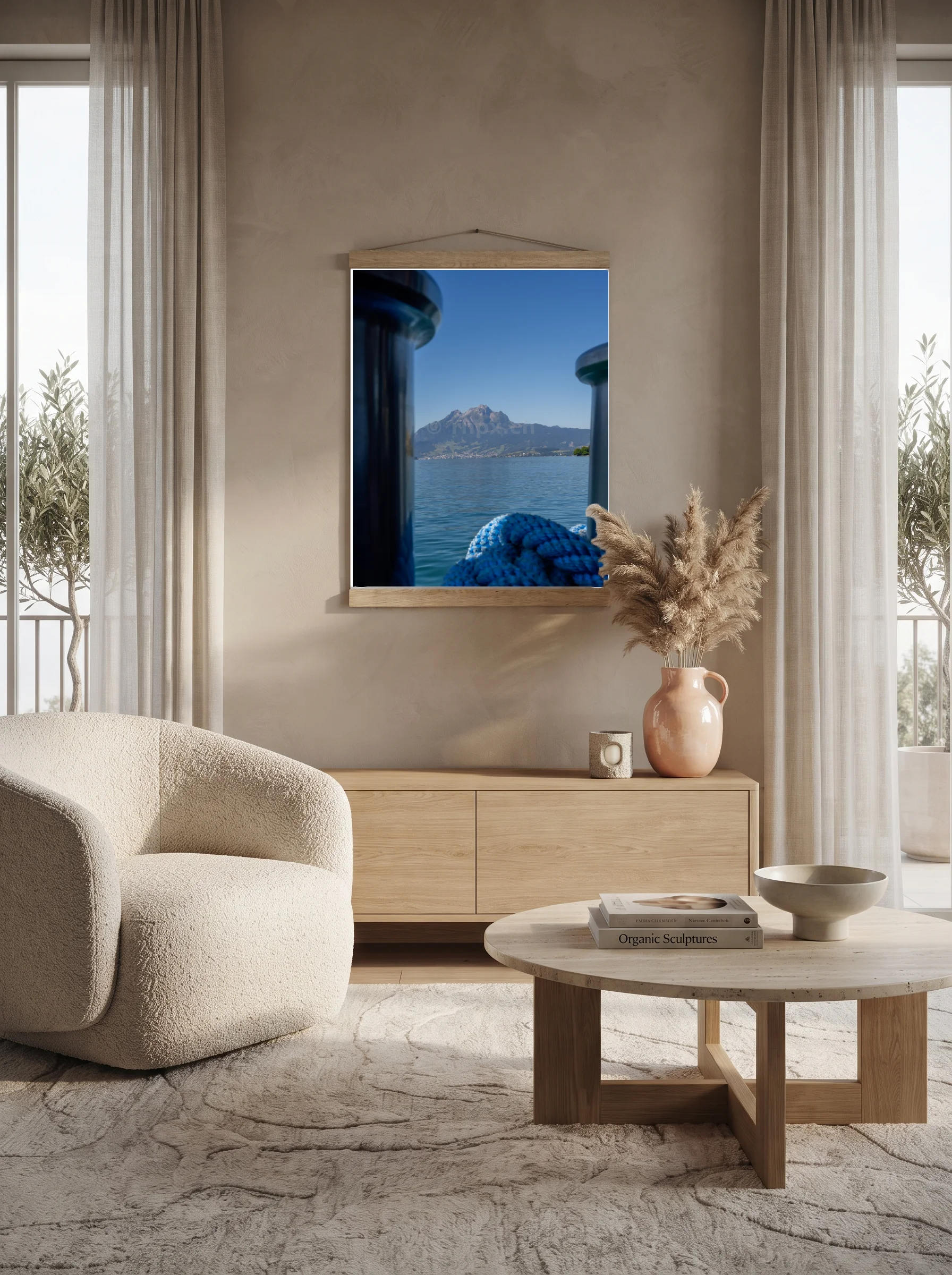 Premium-Poster mit Leisten Vertikal 60x90 cm