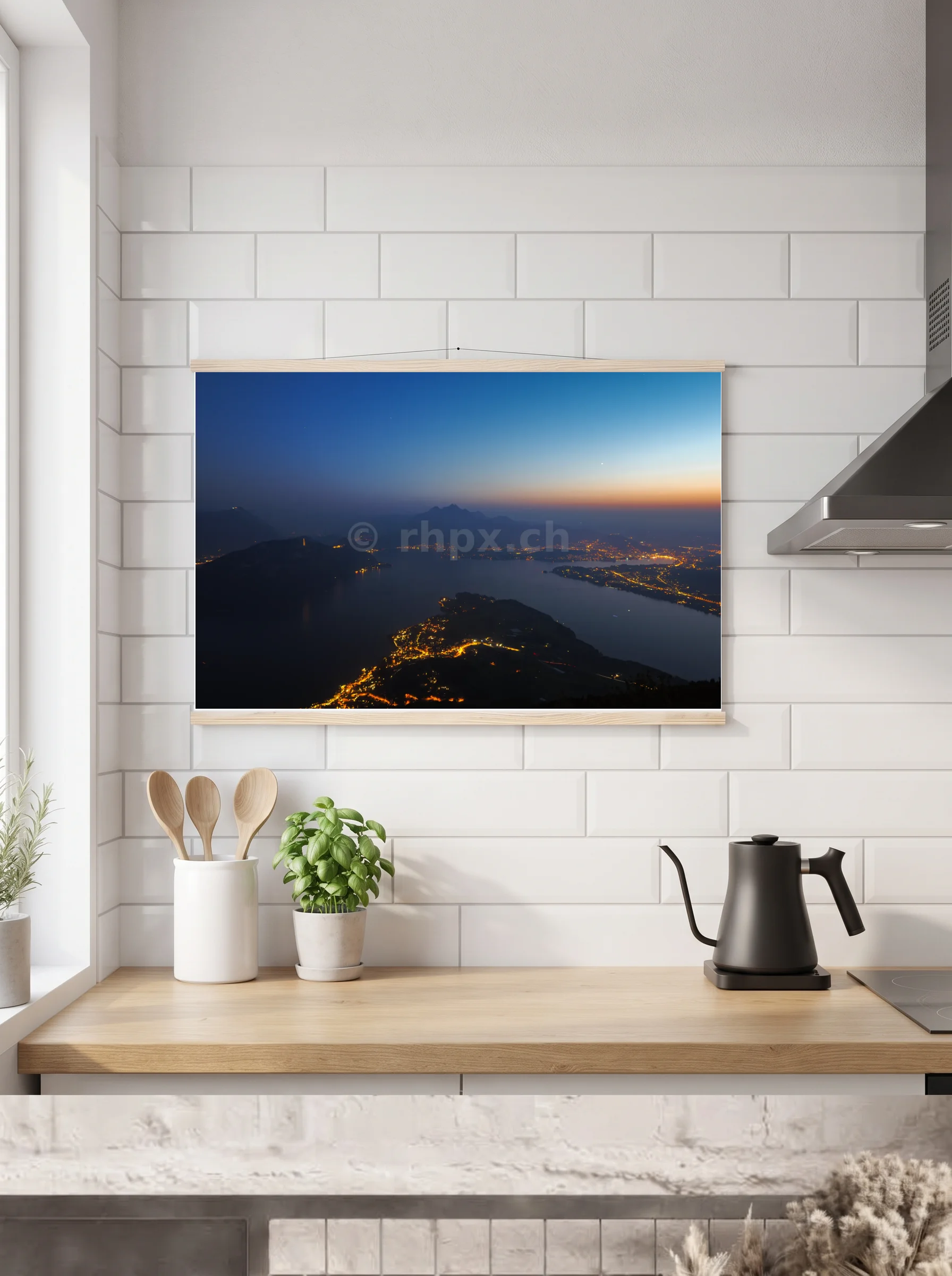 Premium-Poster mit Leisten horizontal 60x90 cm