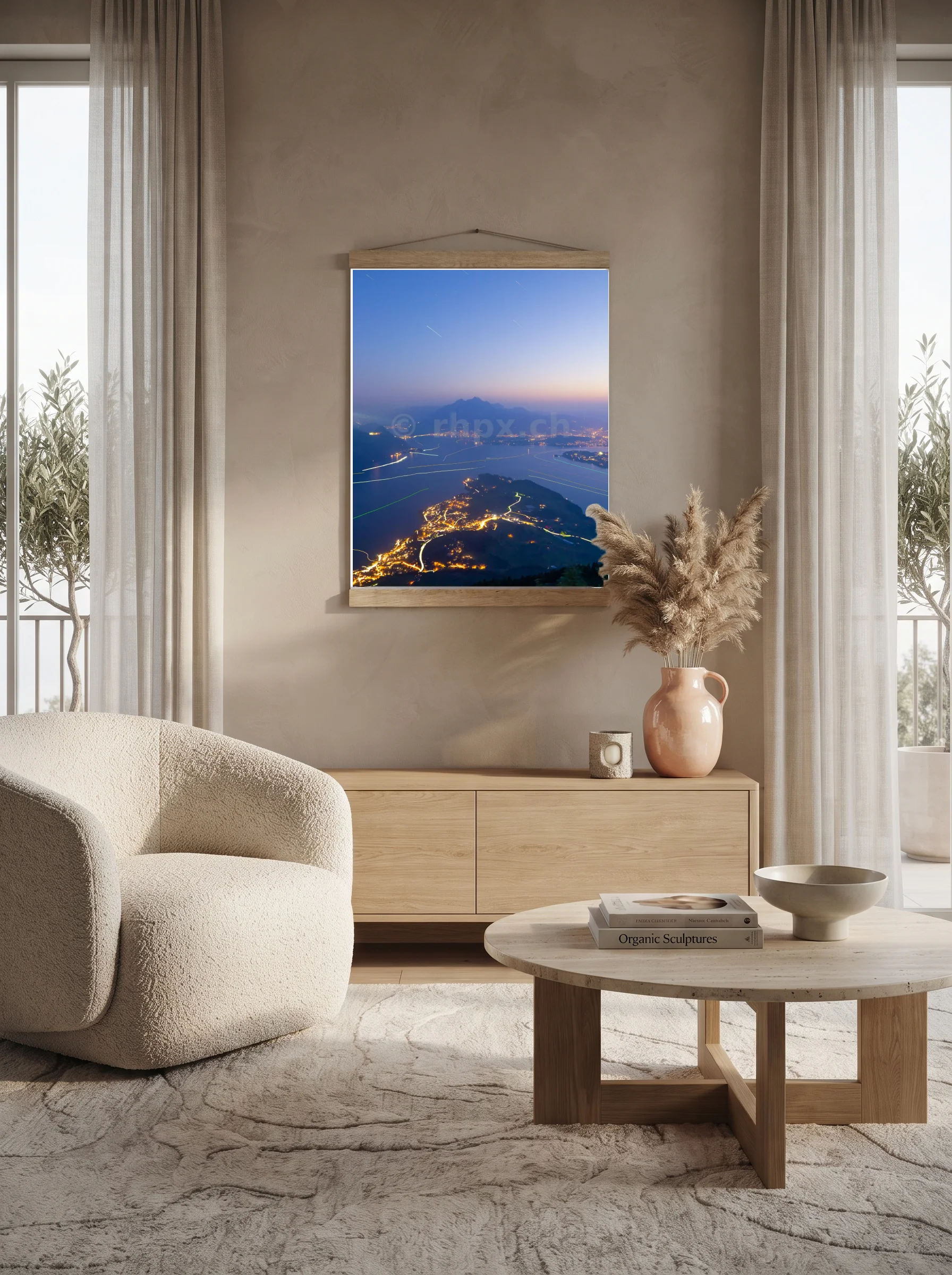 Premium-Poster mit Leisten Vertikal