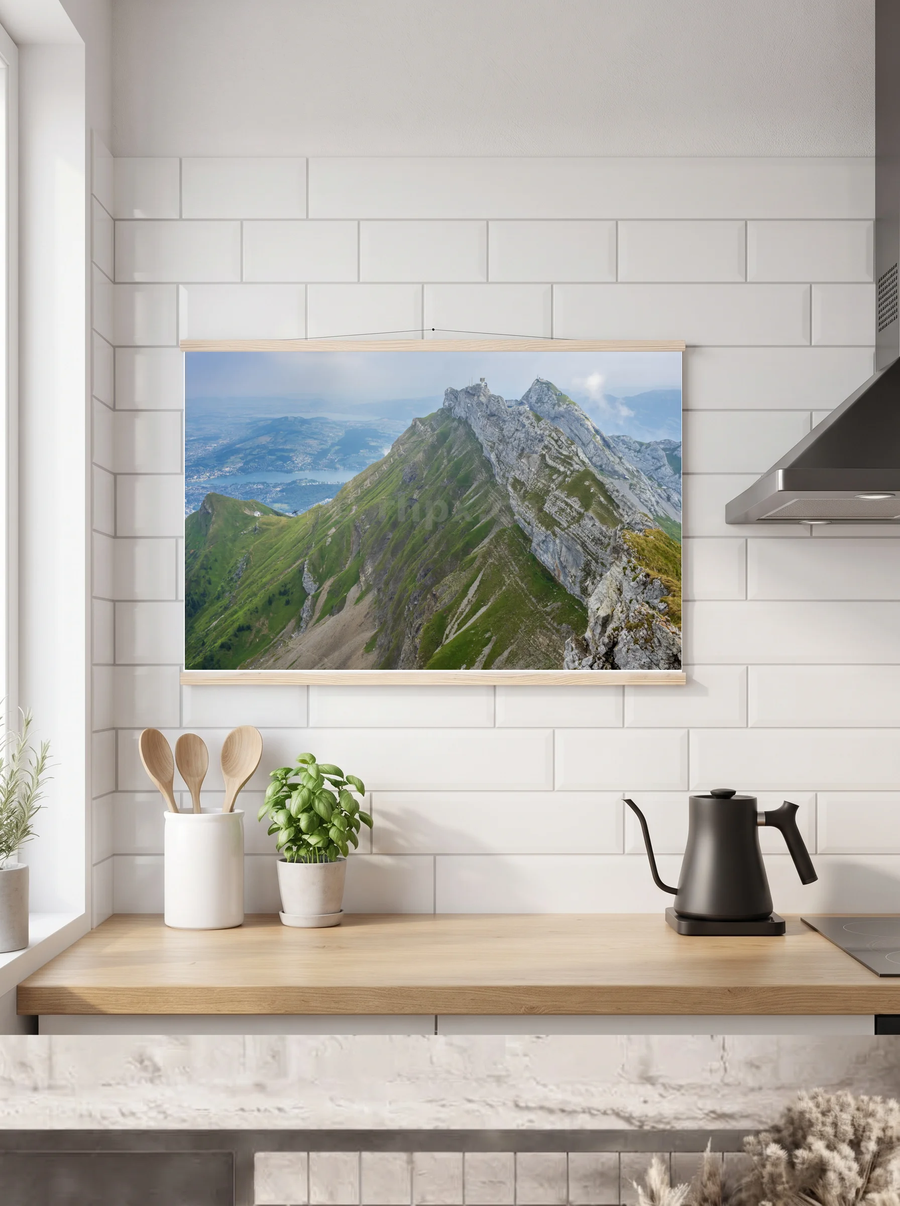 Premium-Poster mit Leisten horizontal 60x90 cm
