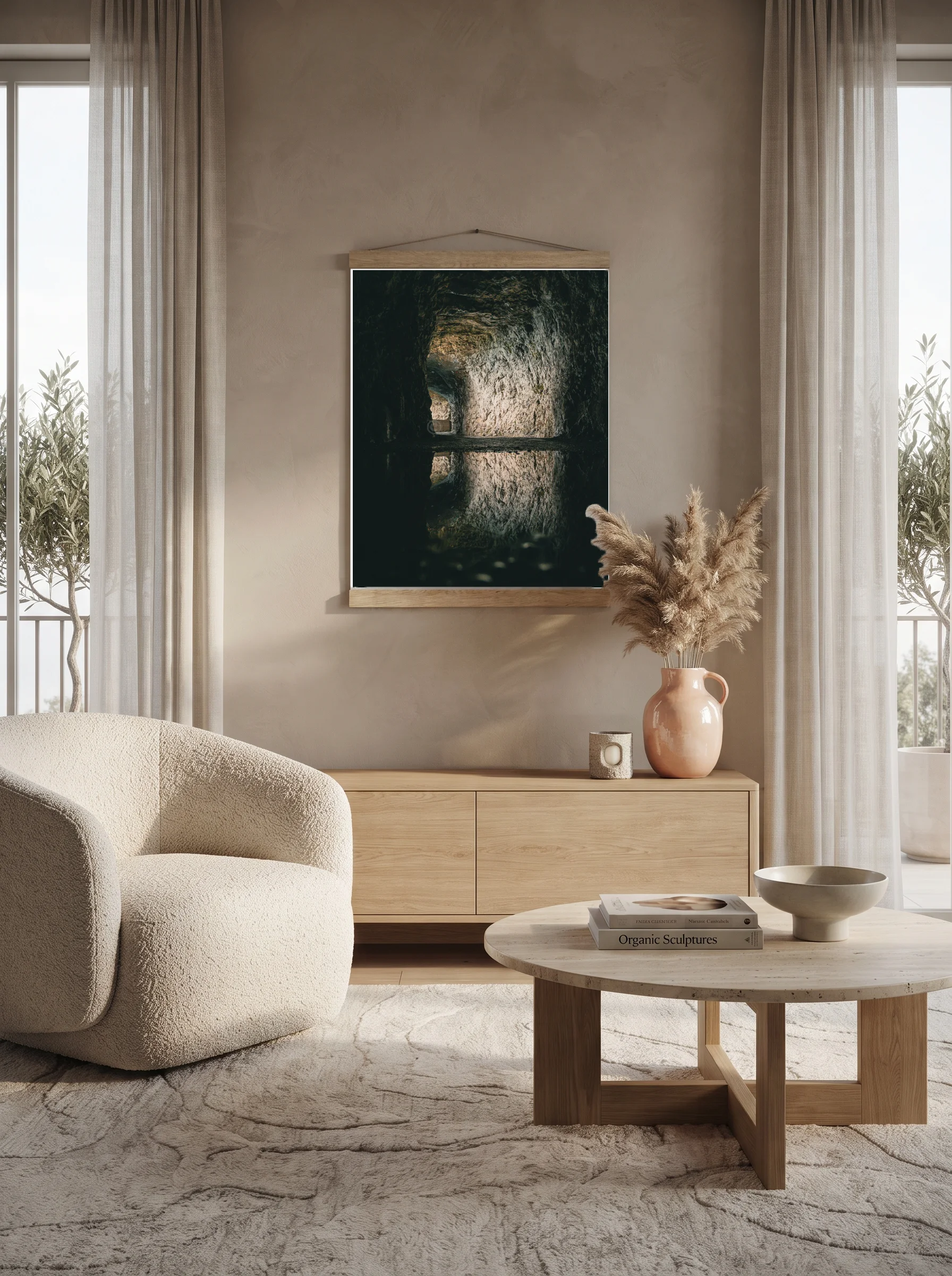 Premium-Poster mit Leisten Vertikal A1 (59.4 x 84.1 cm)