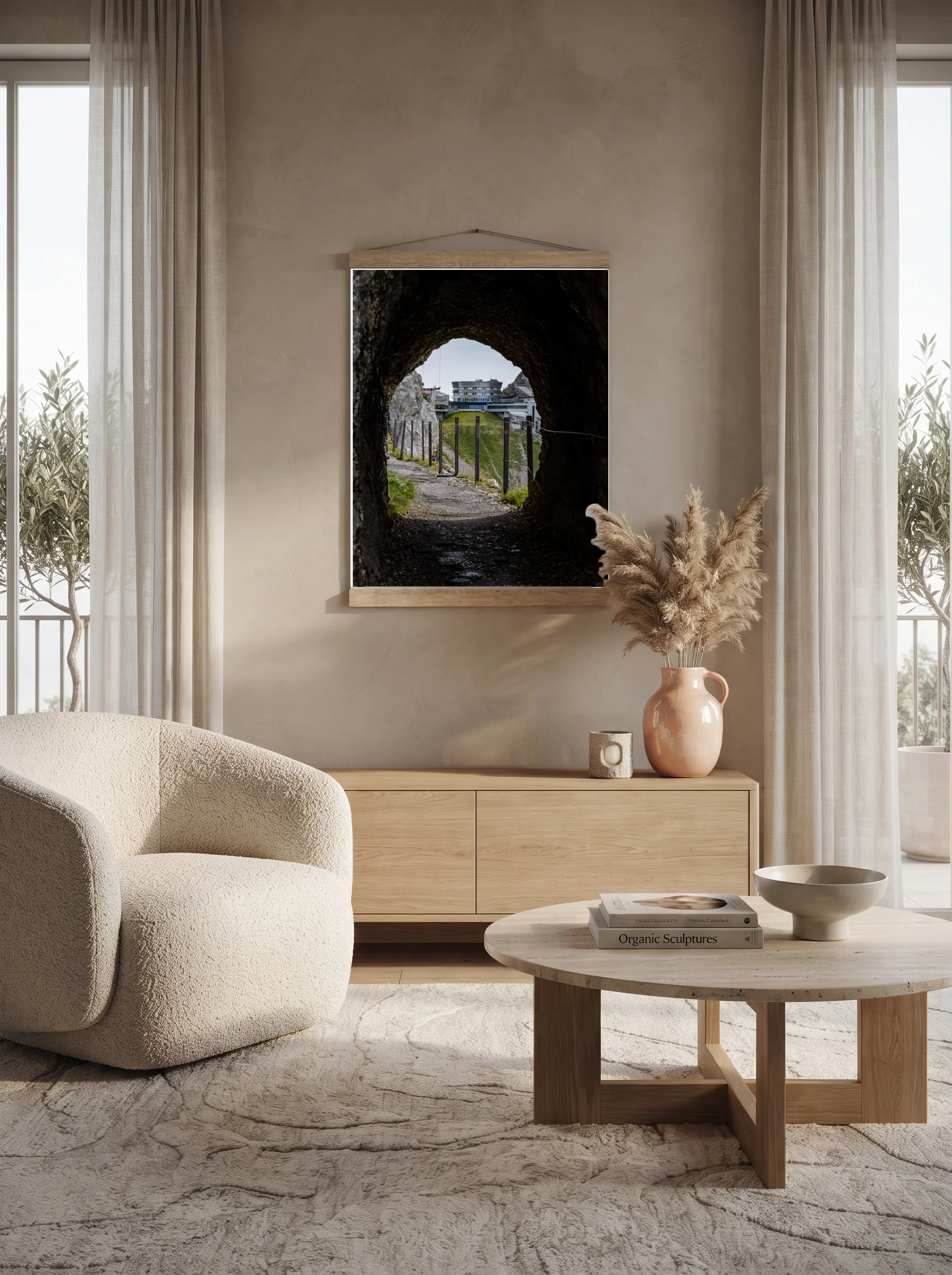 Premium-Poster mit Leisten Vertikal A2 (42 x 59.4 cm)