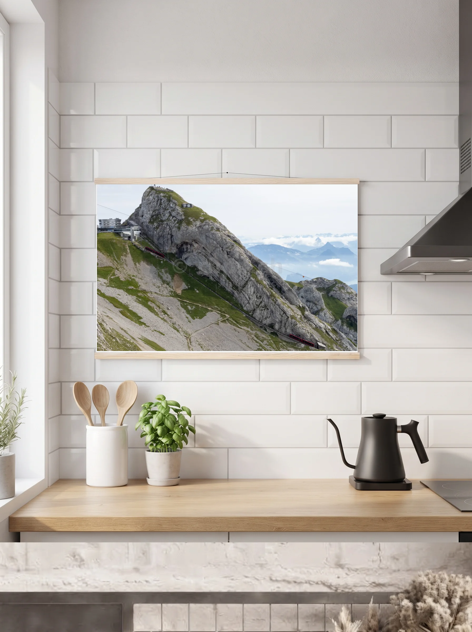 Premium-Poster mit Leisten horizontal A2 (42 x 59.4 cm)