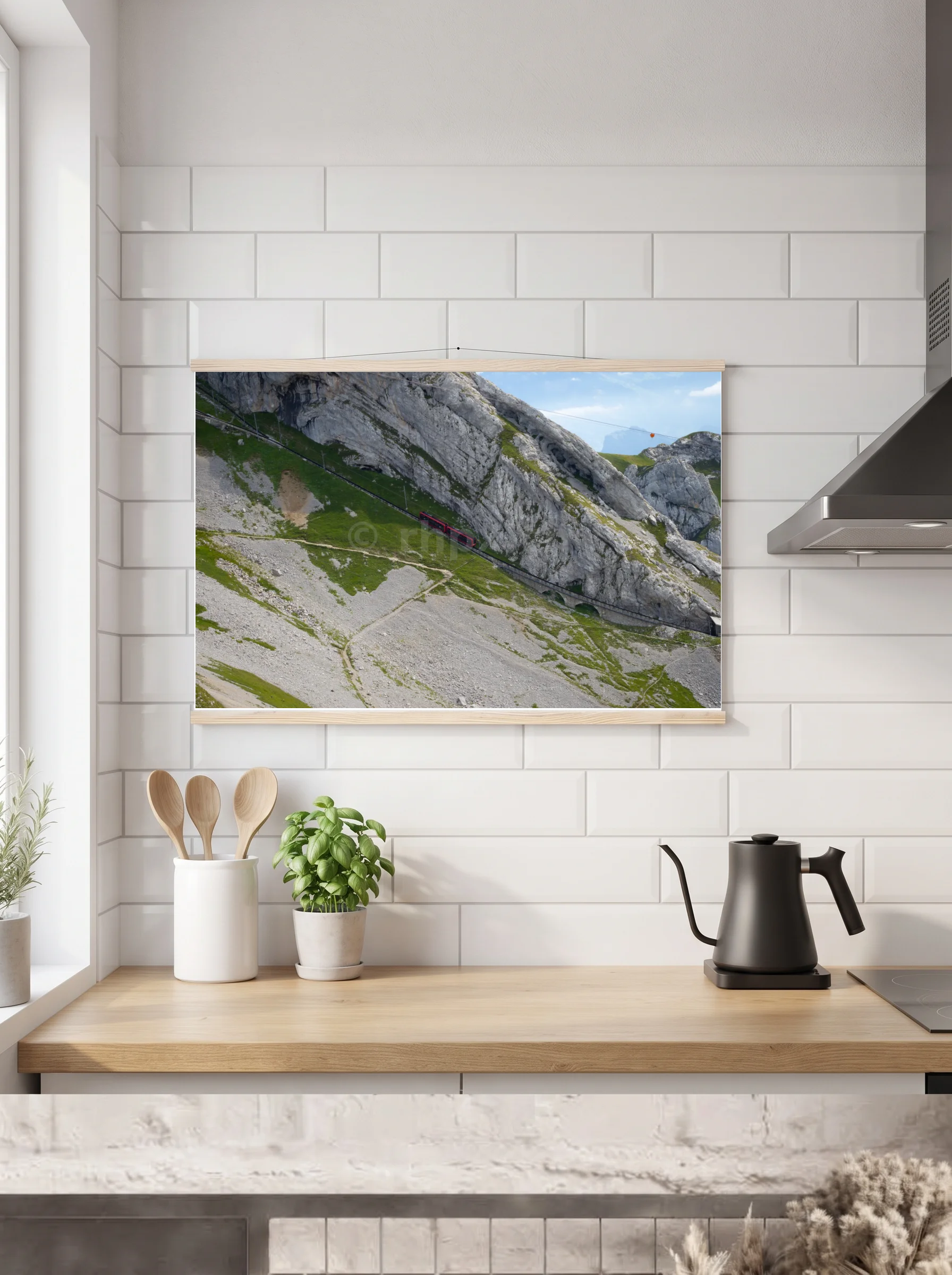 Premium-Poster mit Leisten horizontal A2 (42 x 59.4 cm)