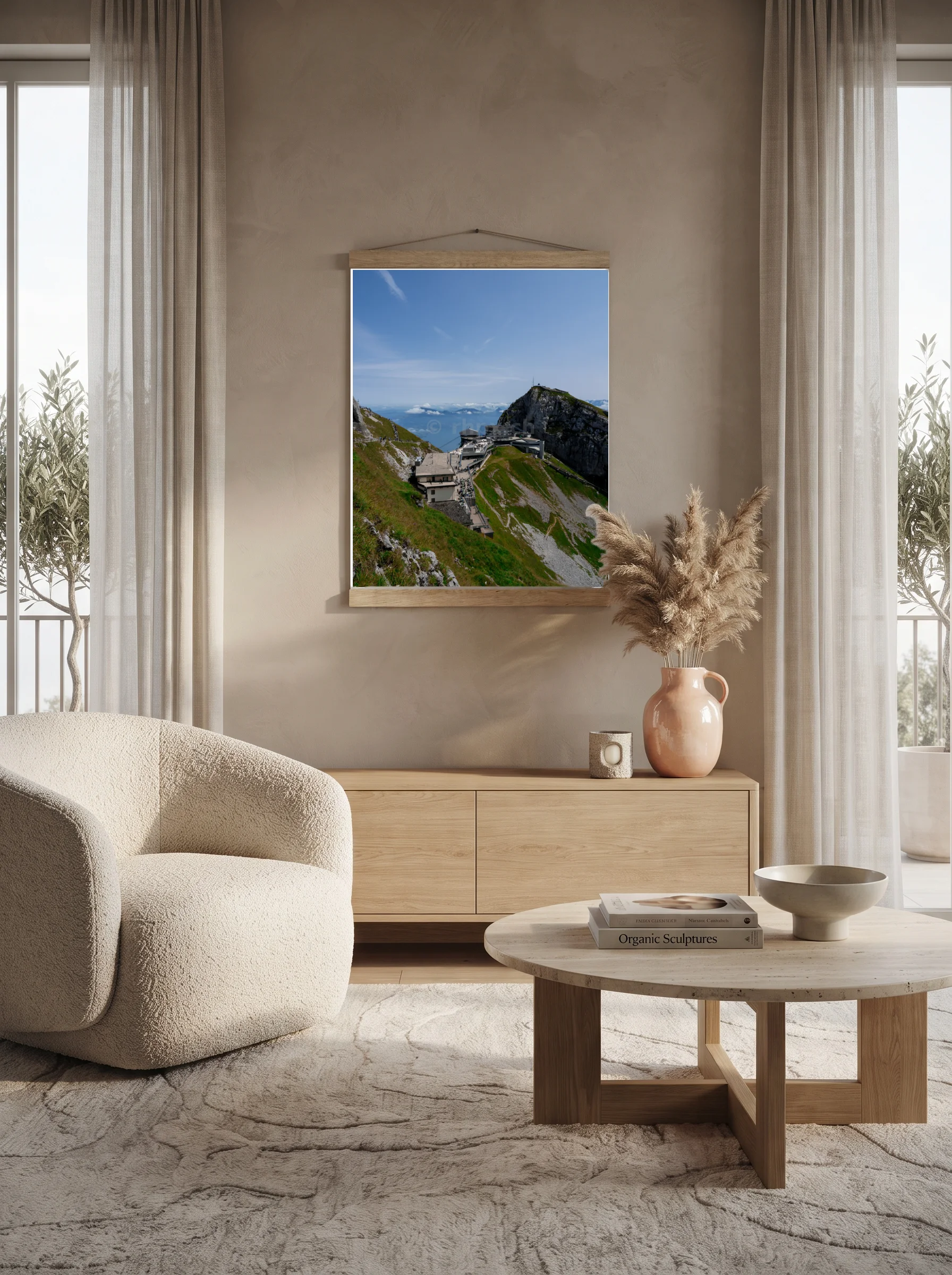 Premium-Poster mit Leisten Vertikal 60x90 cm