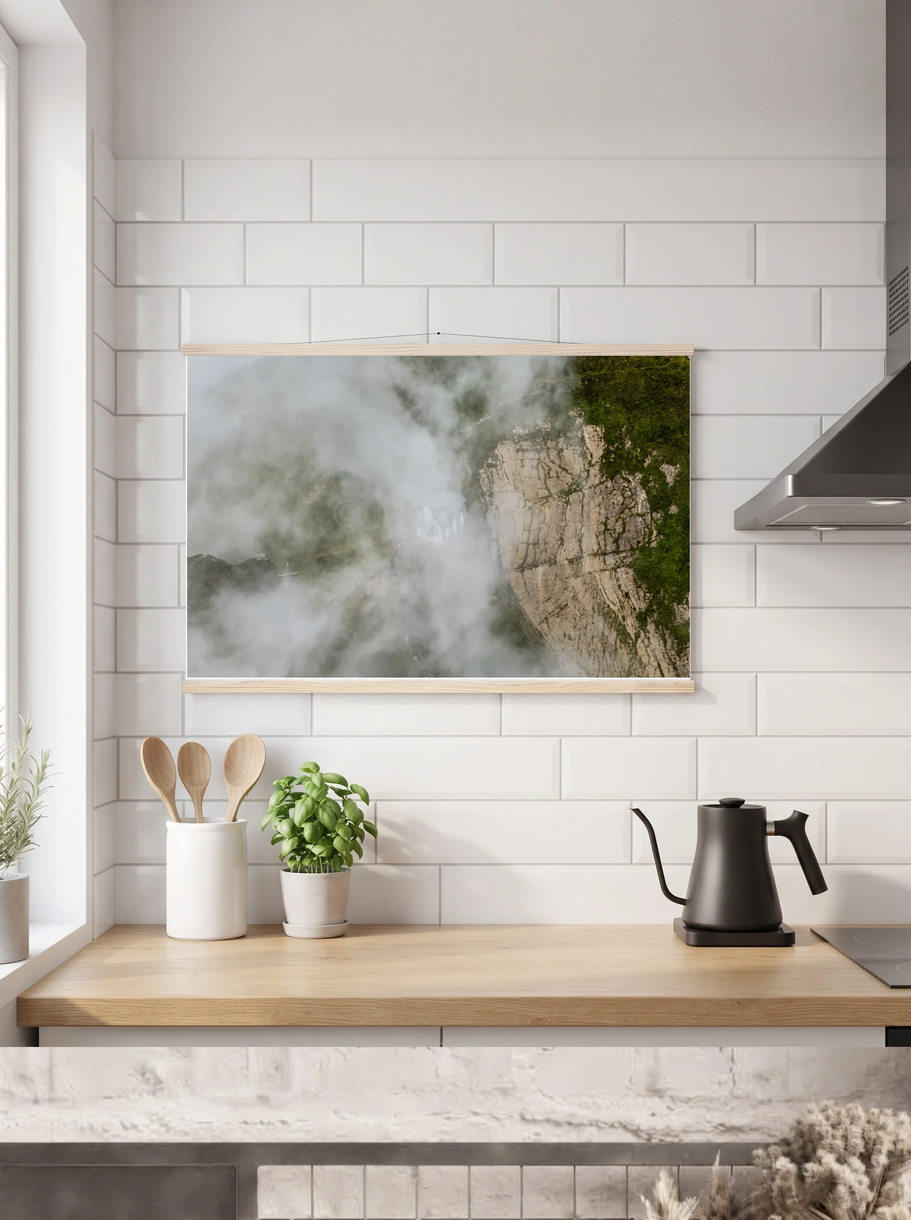 Premium-Poster mit Leisten horizontal 60x90 cm