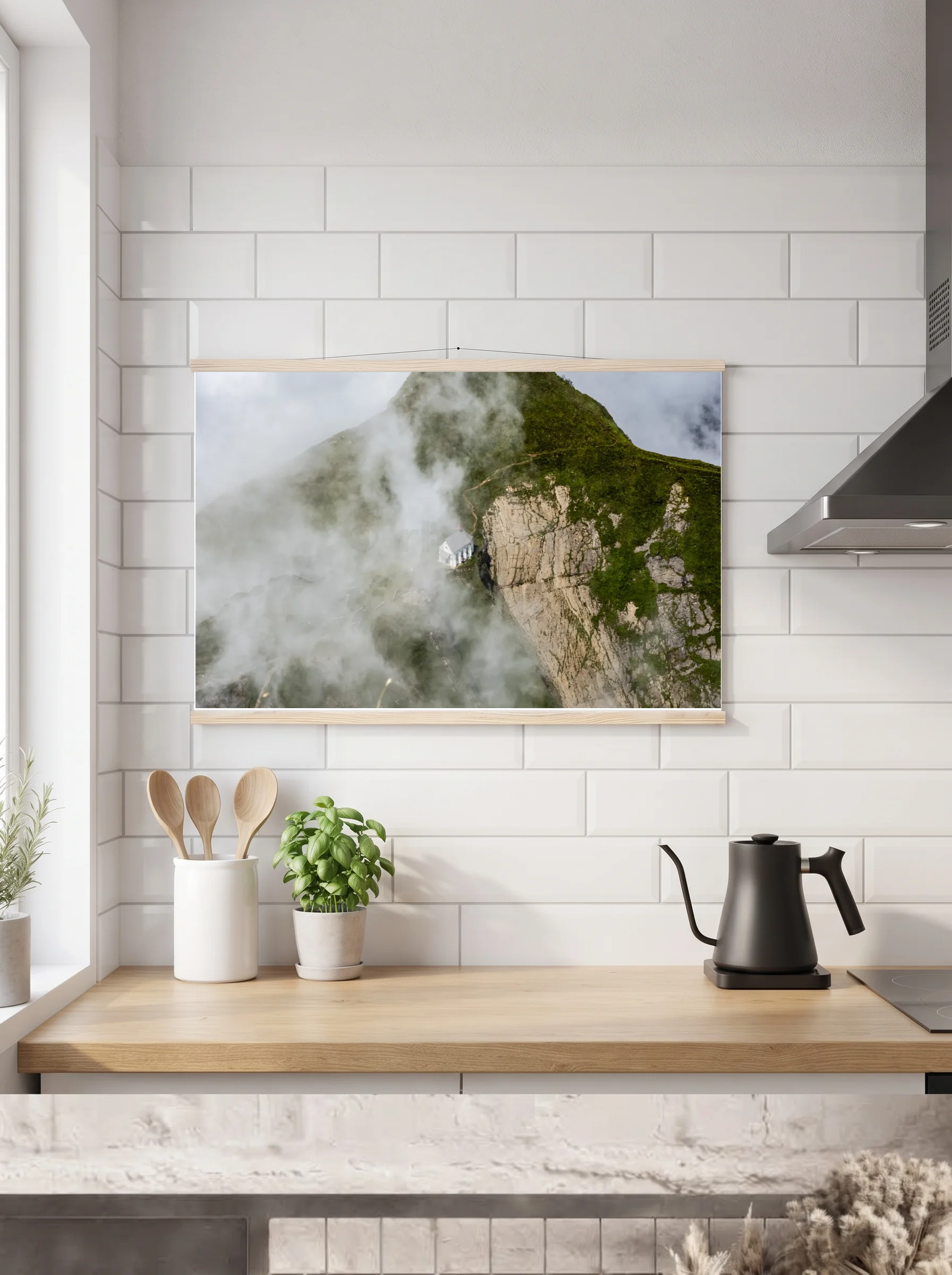 Premium-Poster mit Leisten horizontal 60x90 cm