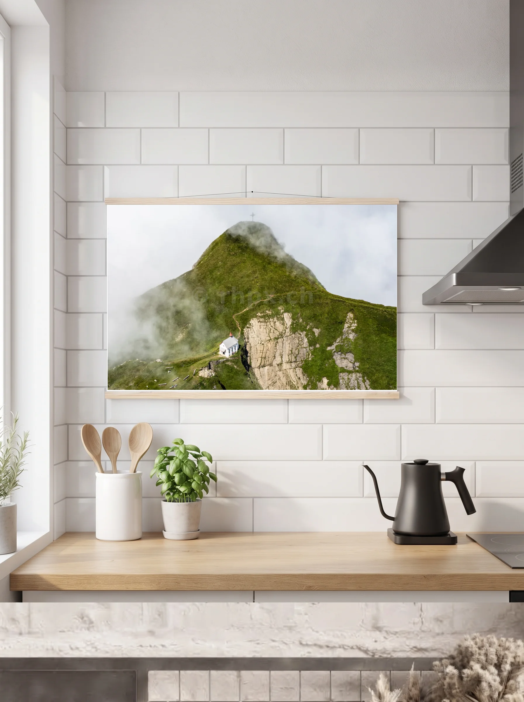Premium-Poster mit Leisten horizontal A2 (42 x 59.4 cm)