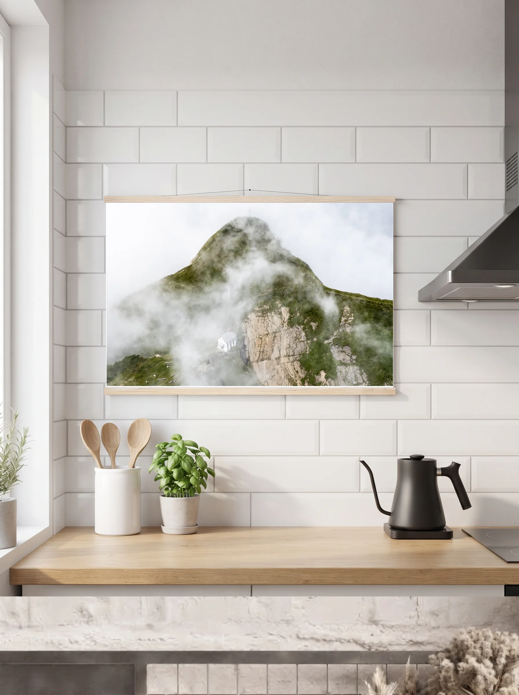 Premium-Poster mit Leisten horizontal A2 (42 x 59.4 cm)