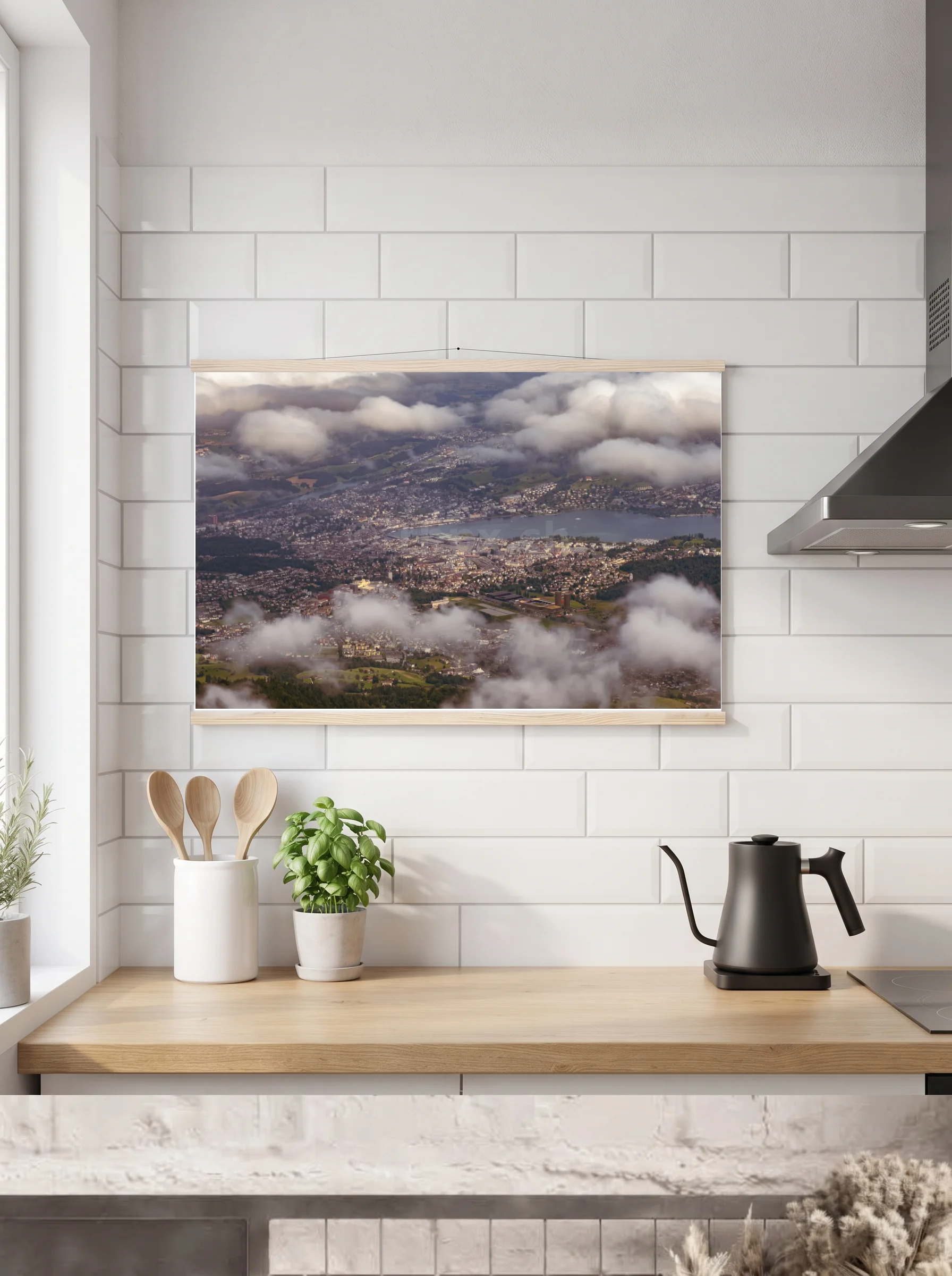 Premium-Poster mit Leisten horizontal A2 (42 x 59.4 cm)