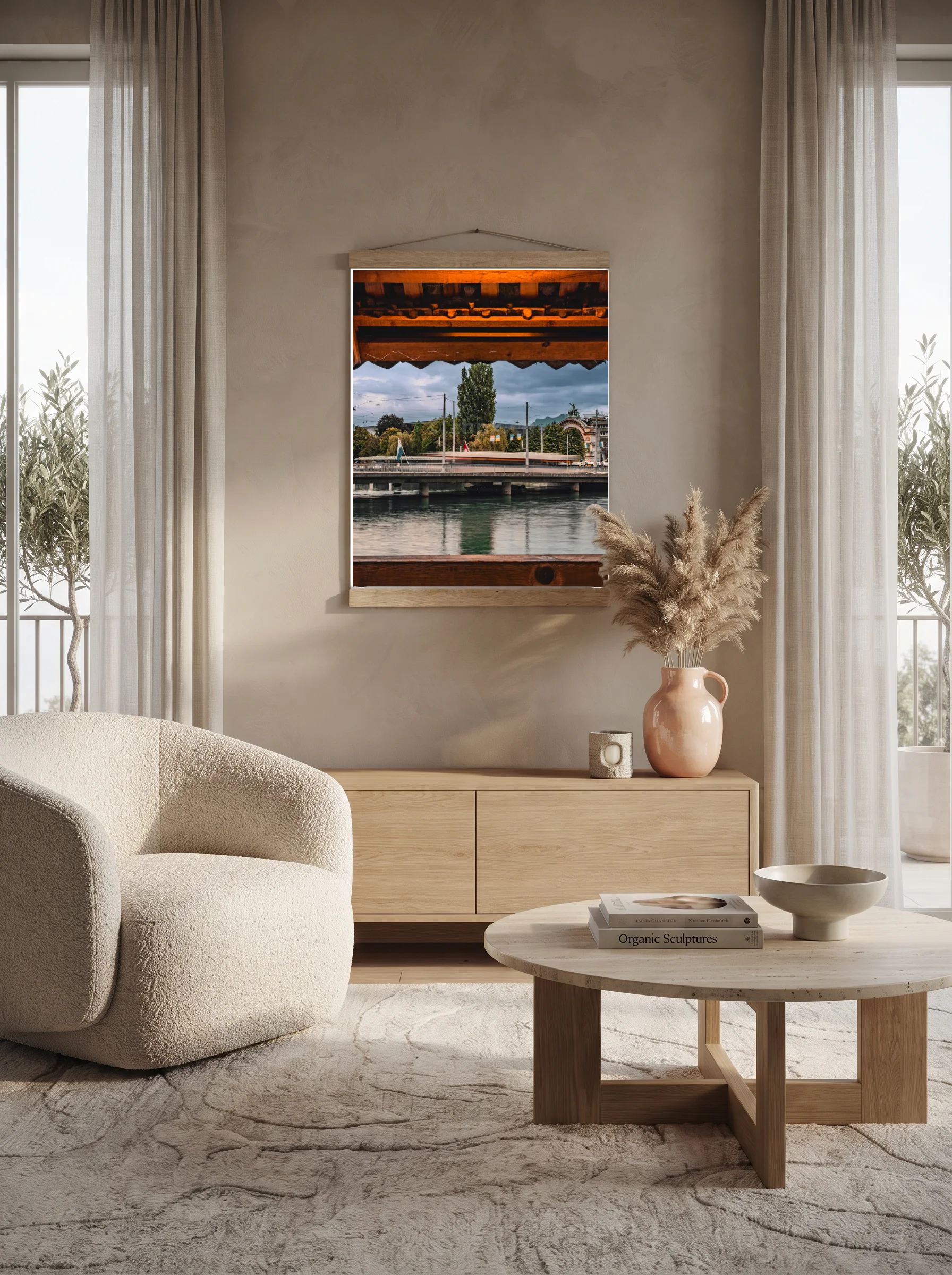 Premium-Poster mit Leisten Vertikal 70 x 100 cm