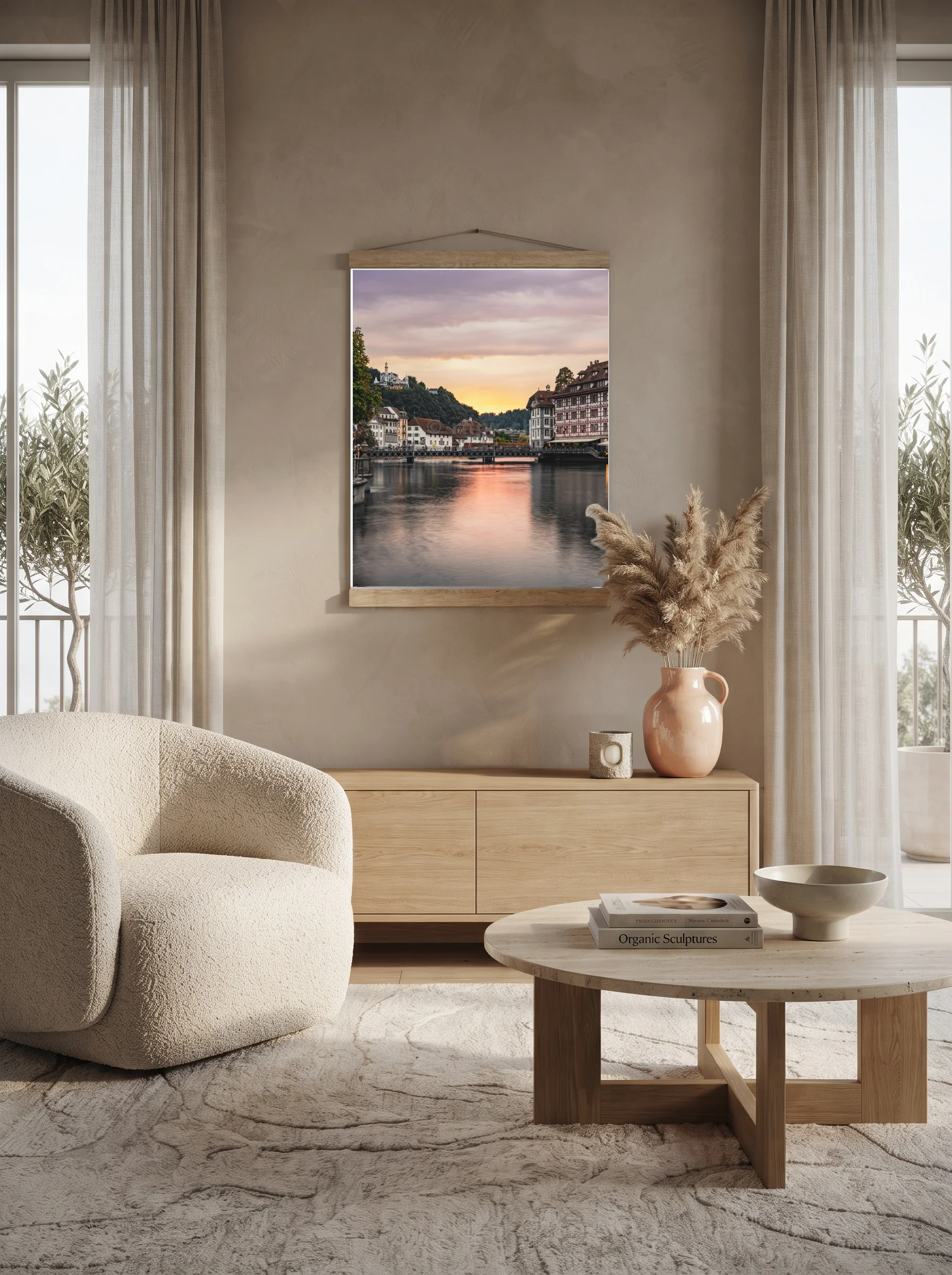 Premium-Poster mit Leisten Vertikal 60x90 cm