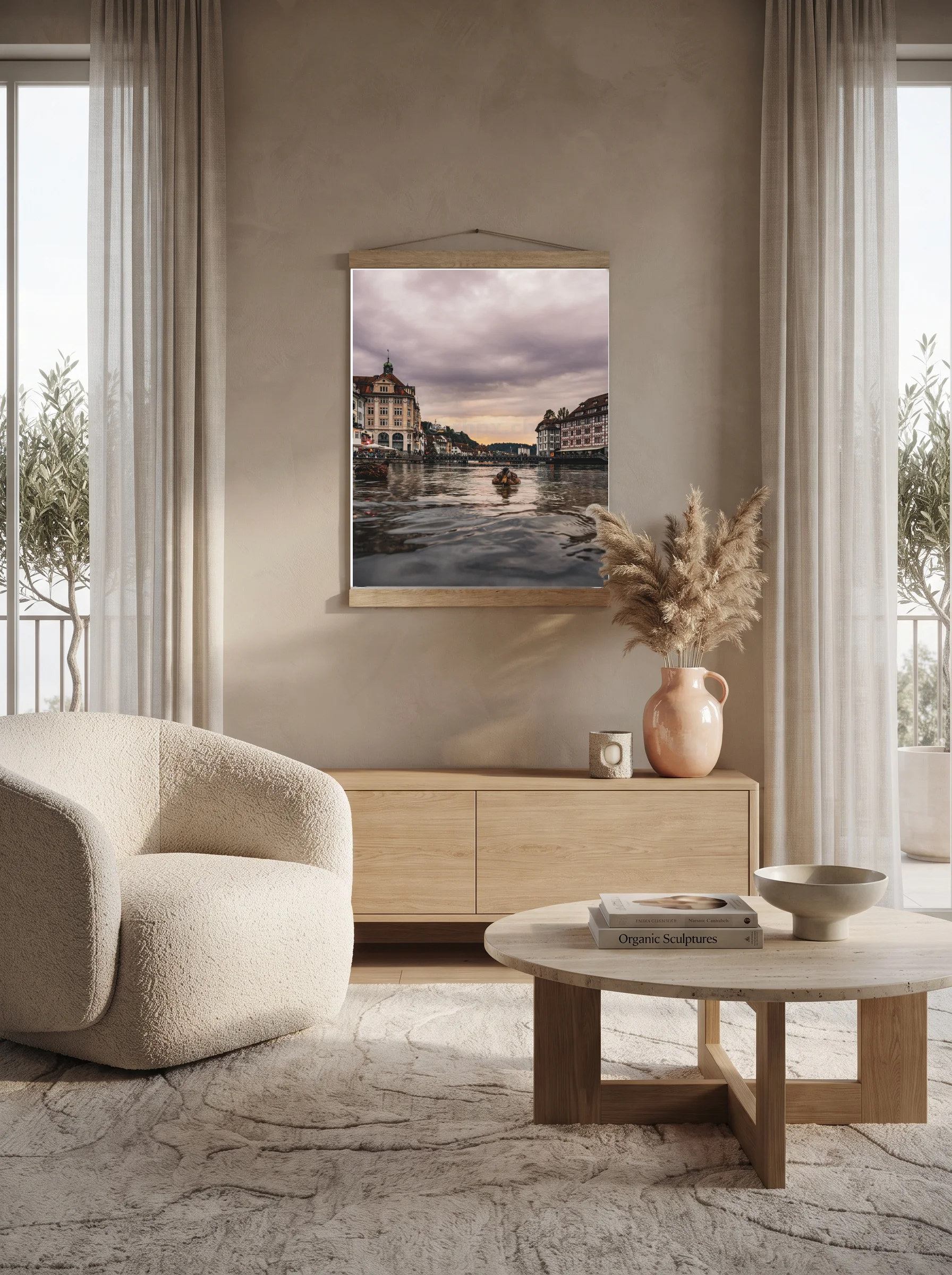 Premium-Poster mit Leisten Vertikal A0 (84.1 x 118.9 cm)