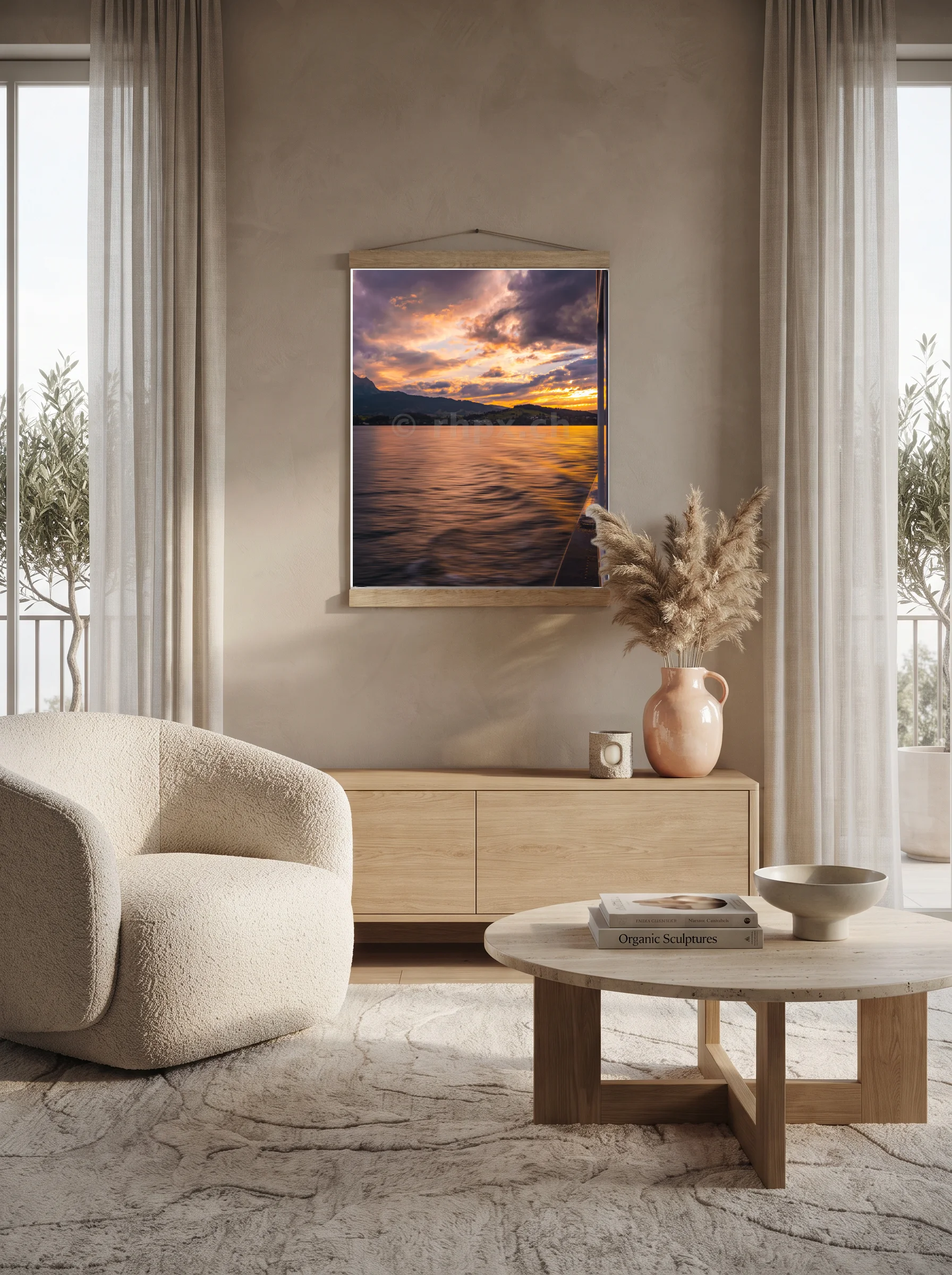 Premium-Poster mit Leisten Vertikal