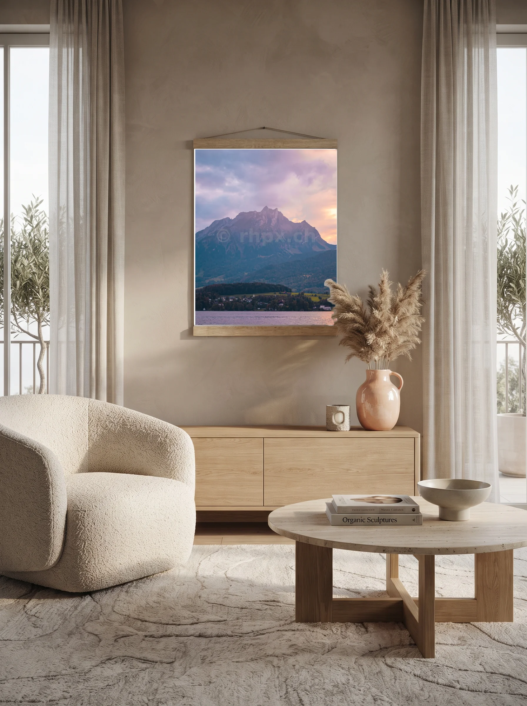 Premium-Poster mit Leisten Vertikal