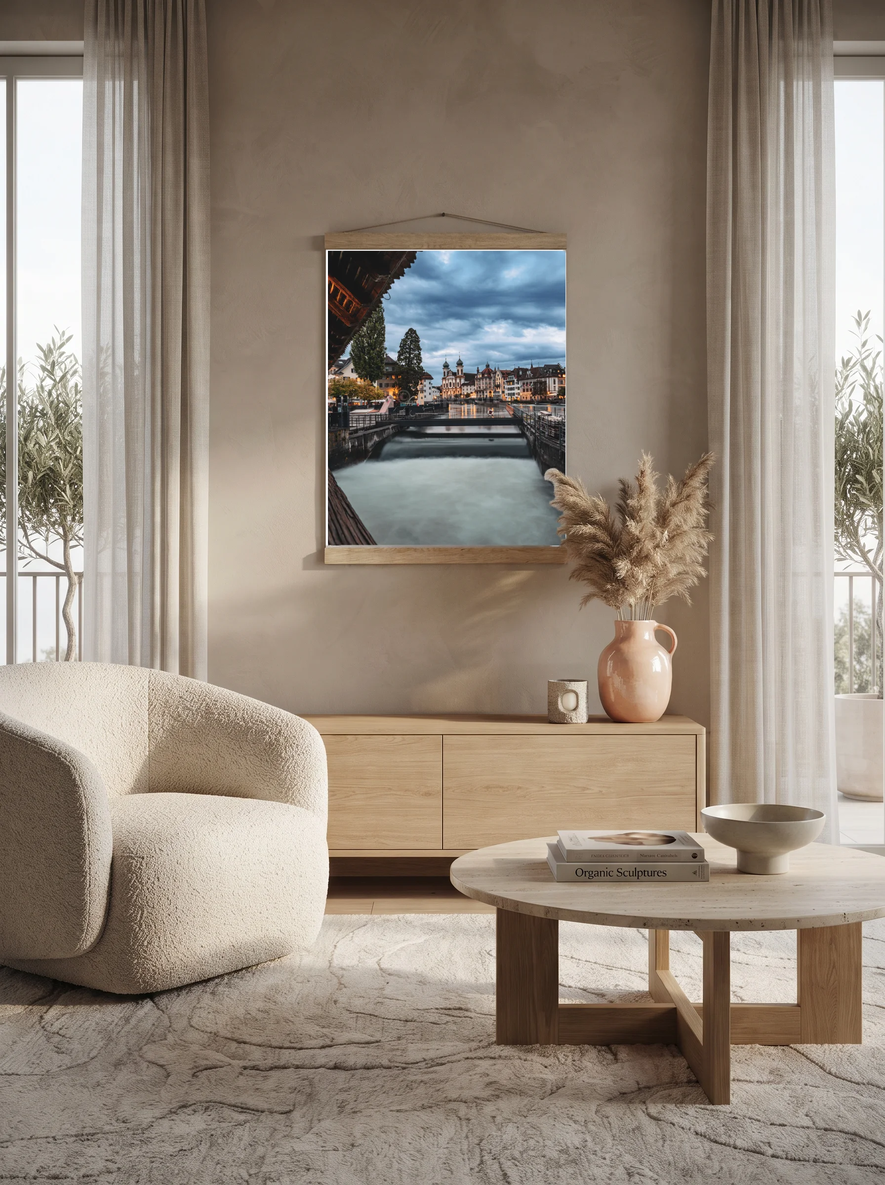 Premium-Poster mit Leisten Vertikal A0 (84.1 x 118.9 cm)