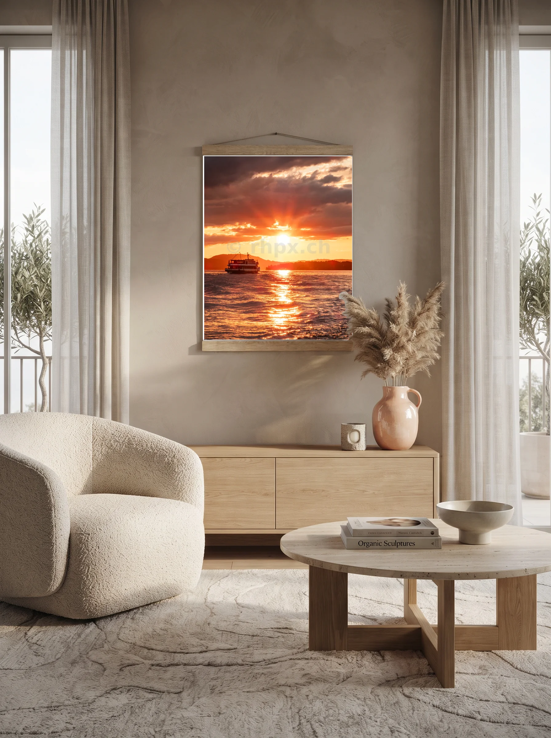 Premium-Poster mit Leisten Vertikal