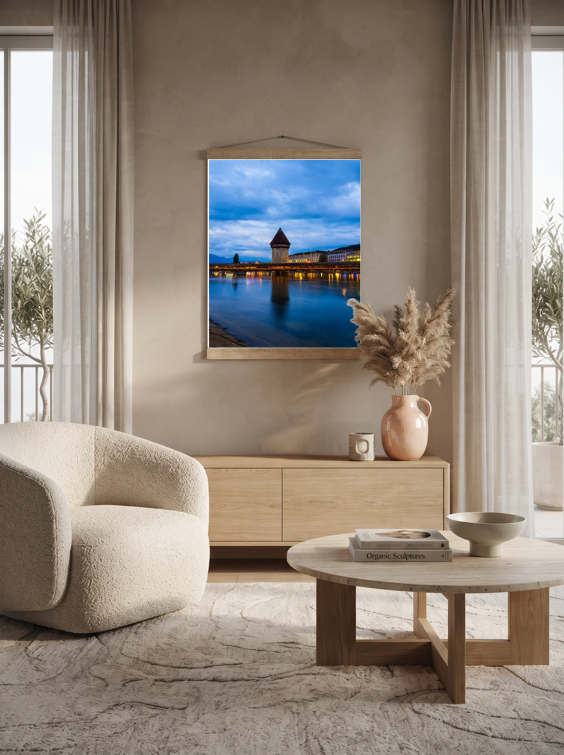 Premium-Poster mit Leisten Vertikal 70 x 100 cm