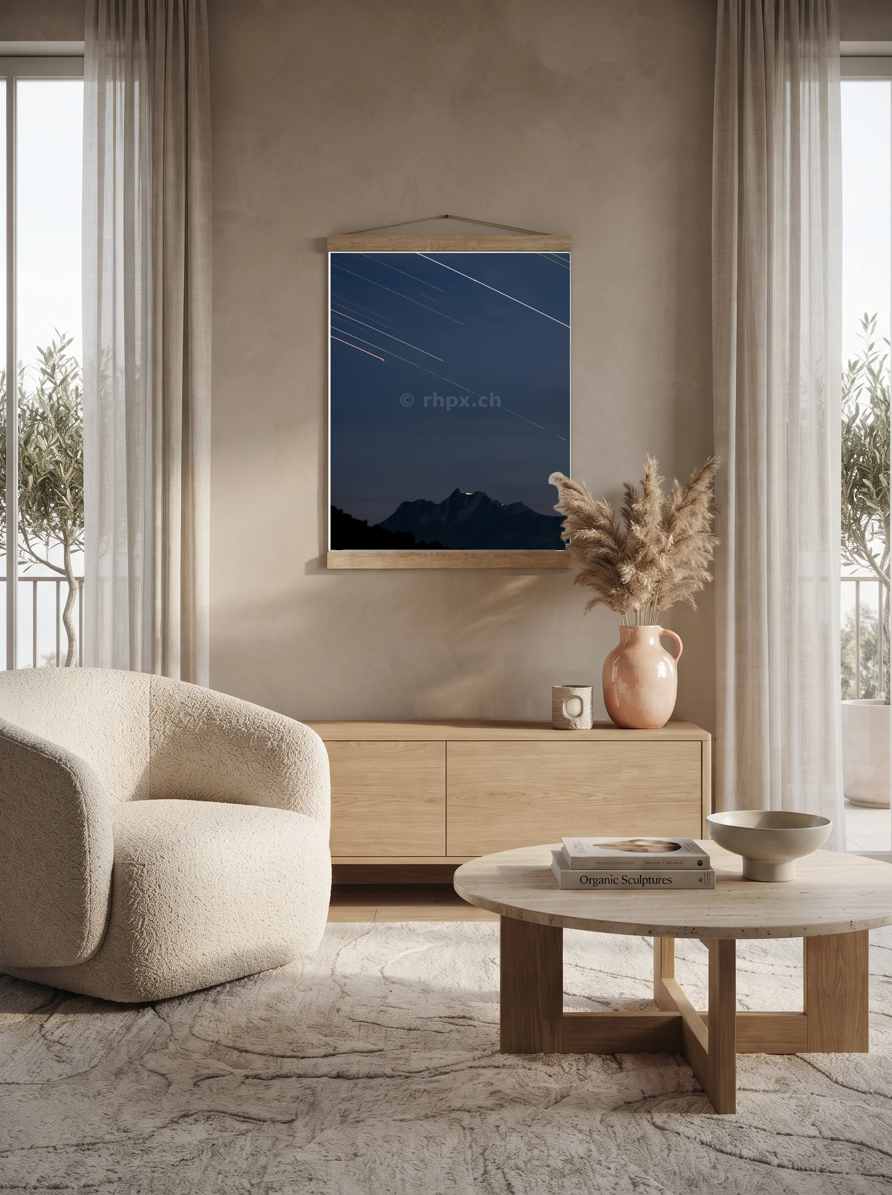 Premium-Poster mit Leisten Vertikal 60x90 cm