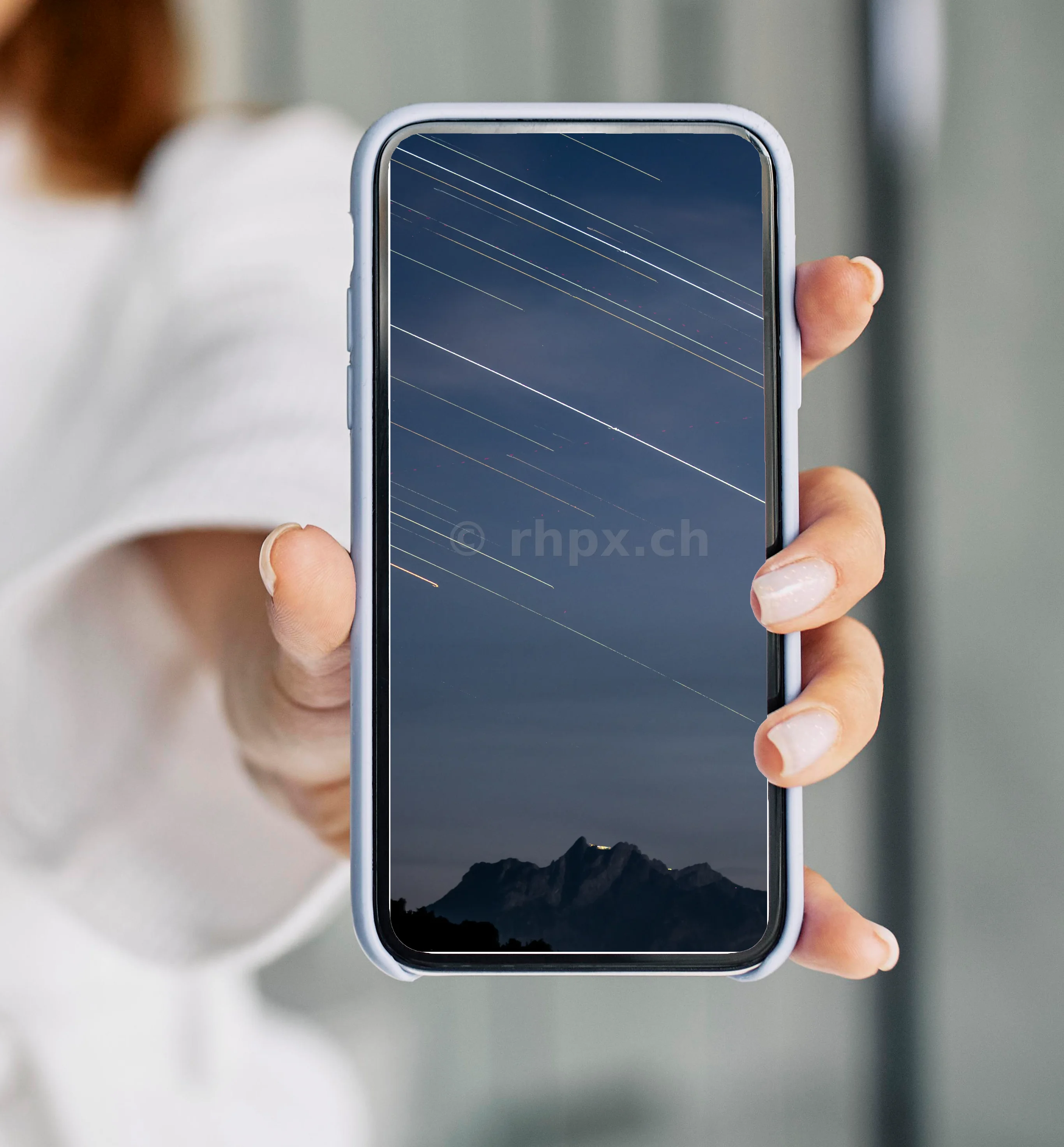 Sternspuren über dem Pilatus Massiv