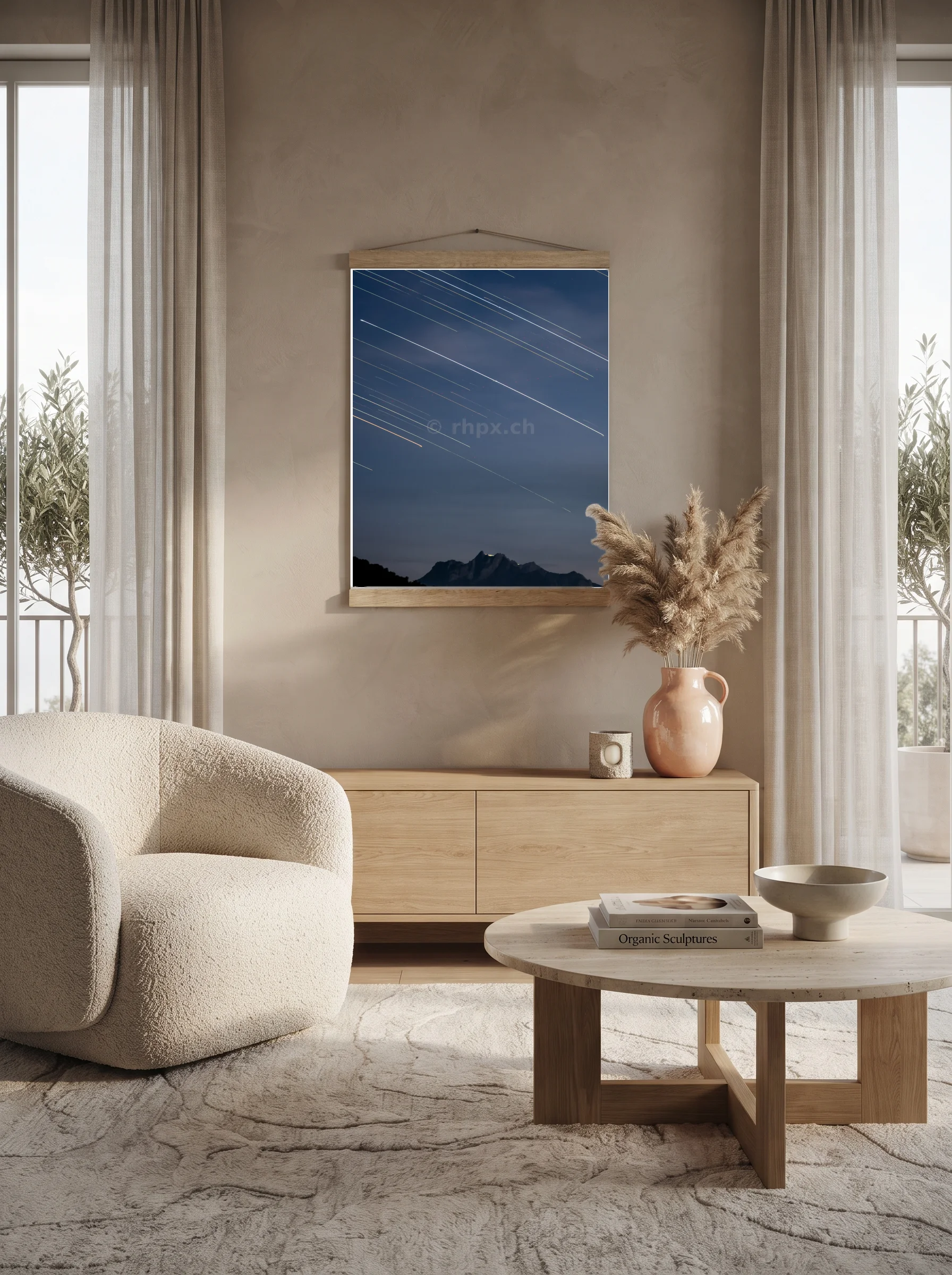 Premium-Poster mit Leisten Vertikal 60x90 cm