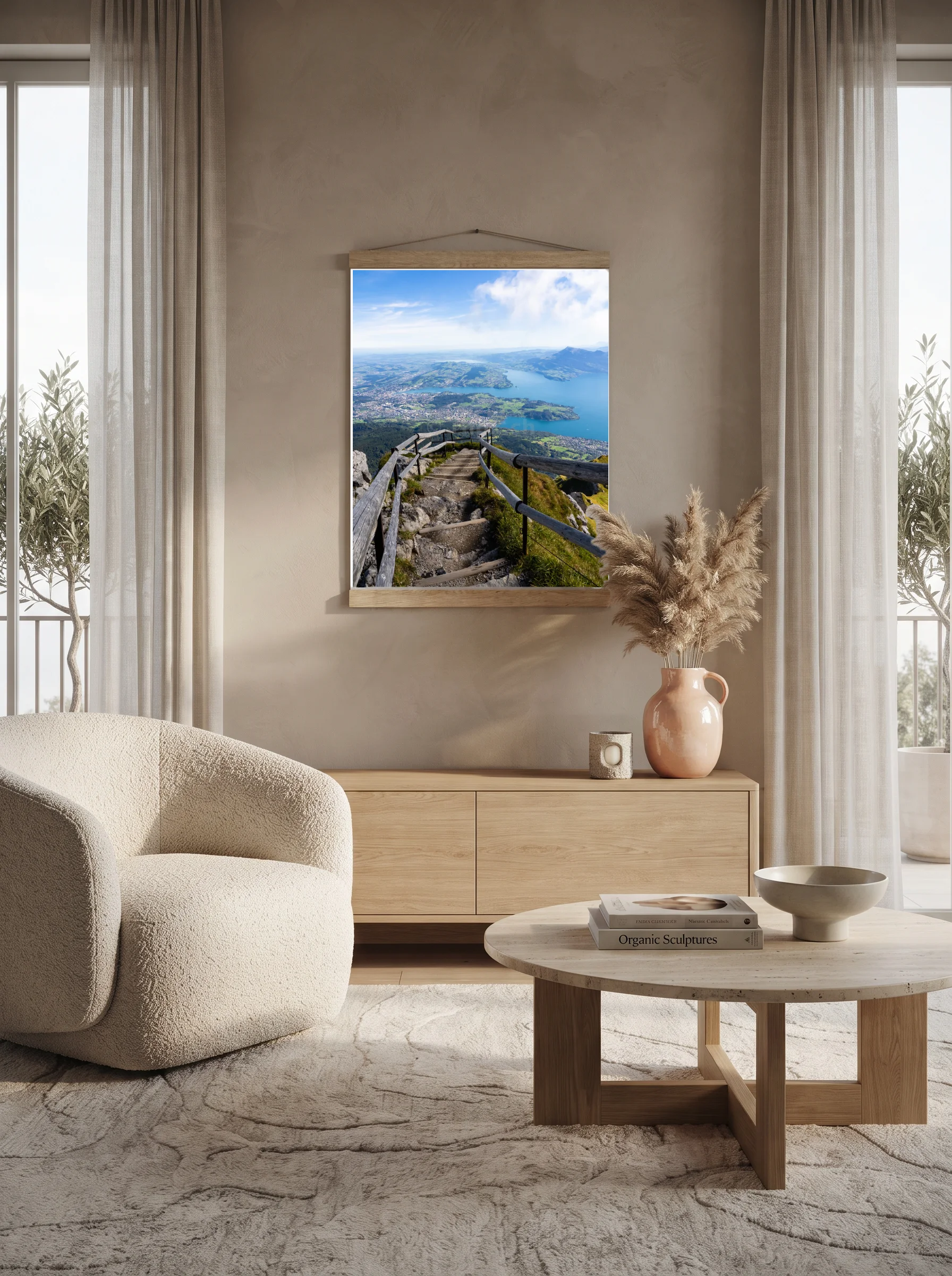 Premium-Poster mit Leisten Vertikal A1 (59.4 x 84.1 cm)
